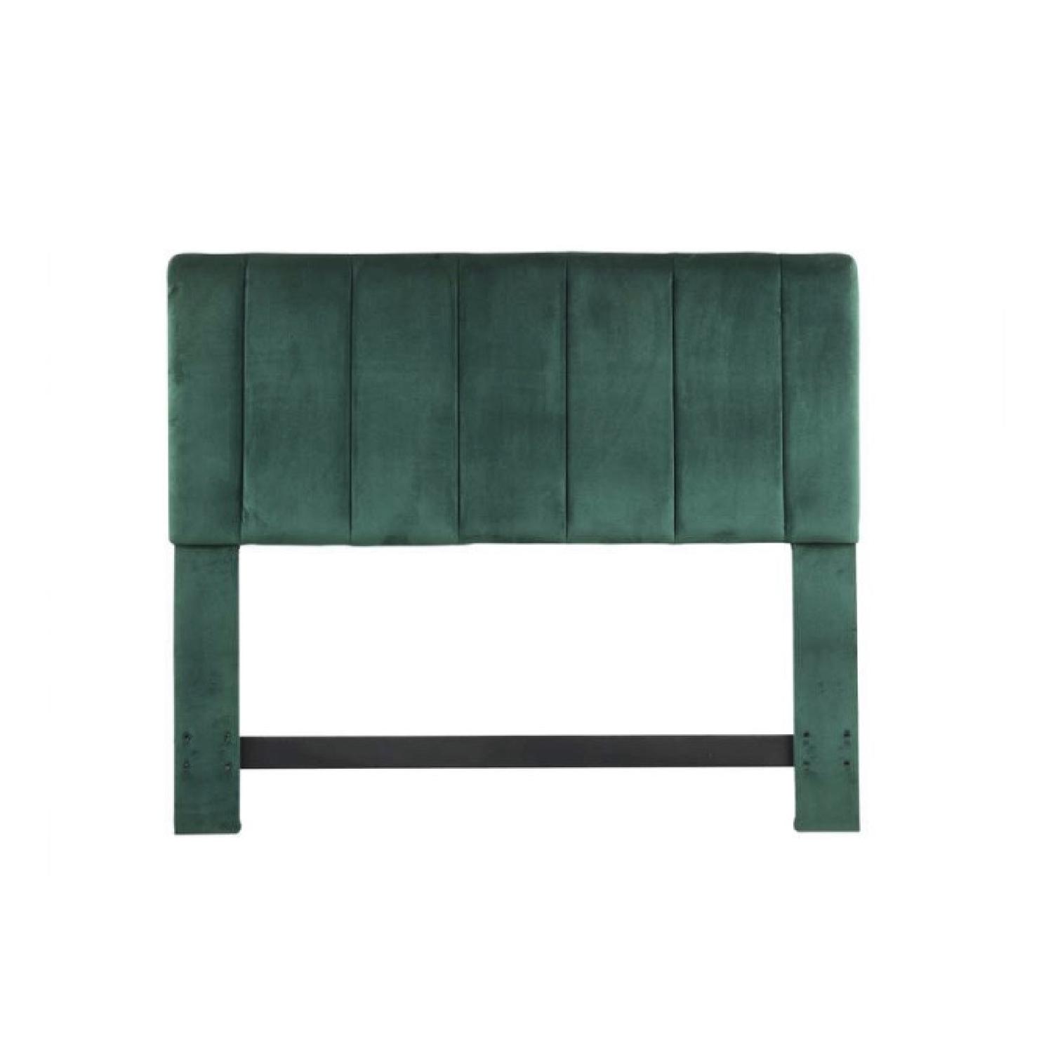 Brand New Green Velvet Headboard - image-1