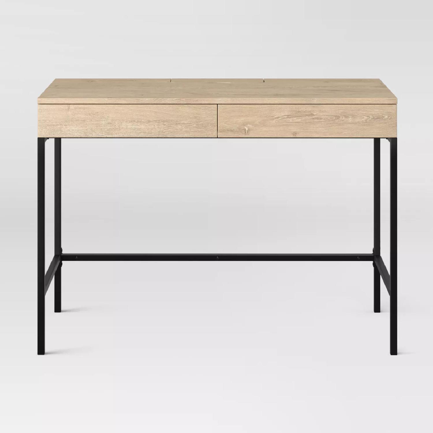 Target Vintage Oak Desk - image-5