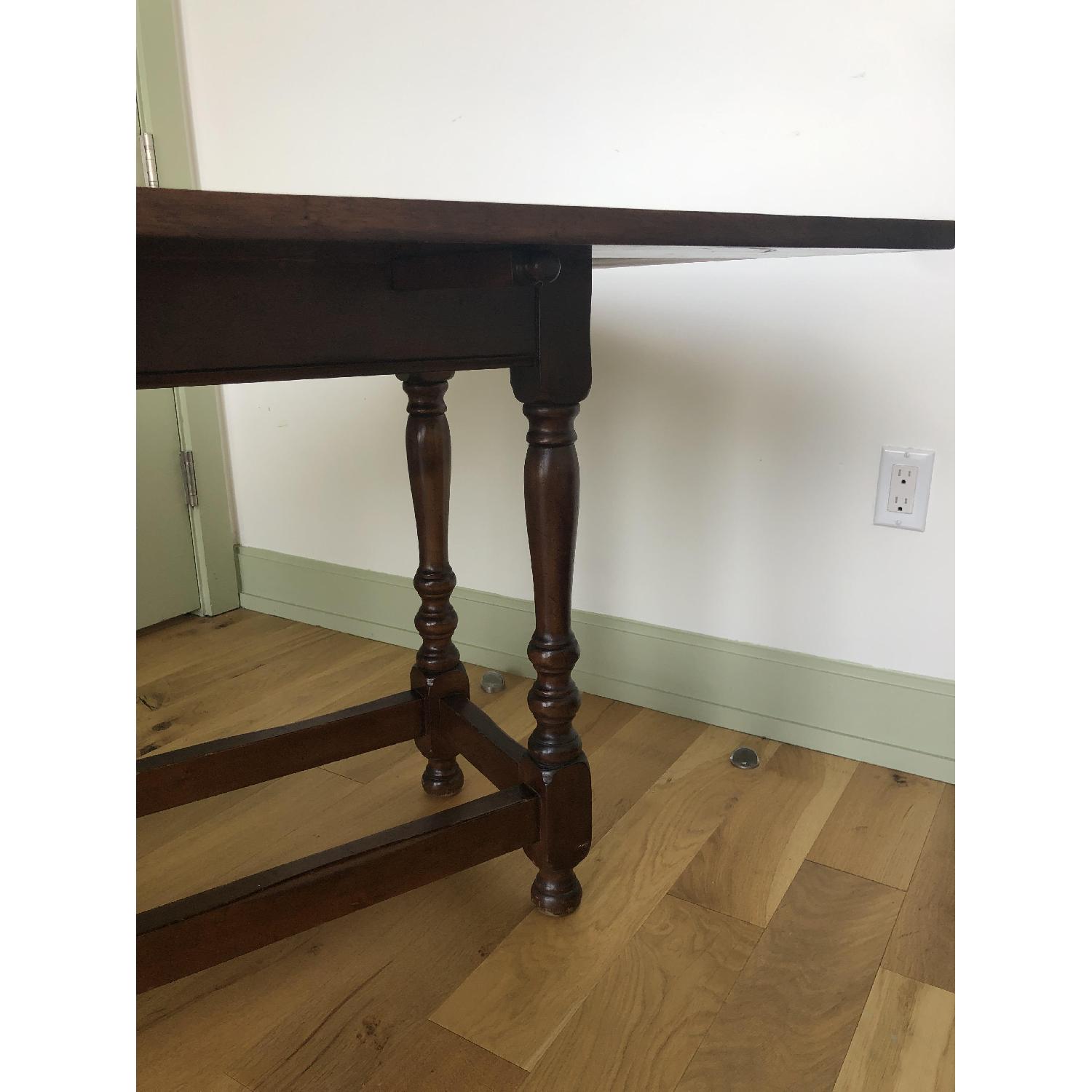 Antique Wooden Folding Dining Table - image-4