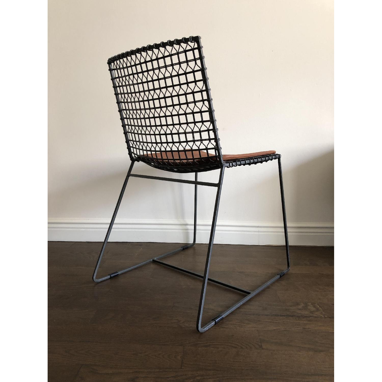 Crate & Barrel Tig Metal Chairs - image-2