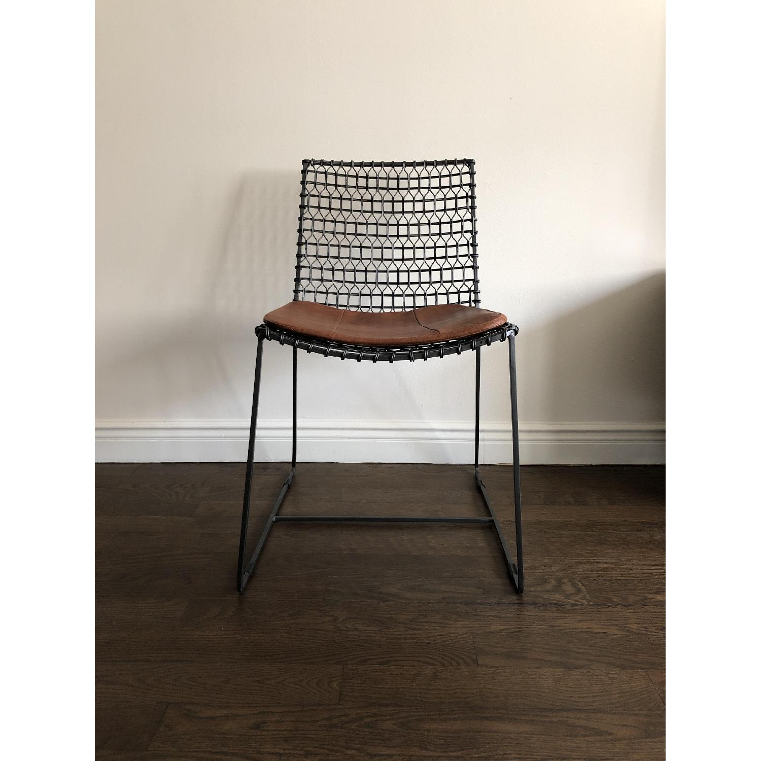 Crate & Barrel Tig Metal Chairs - image-4