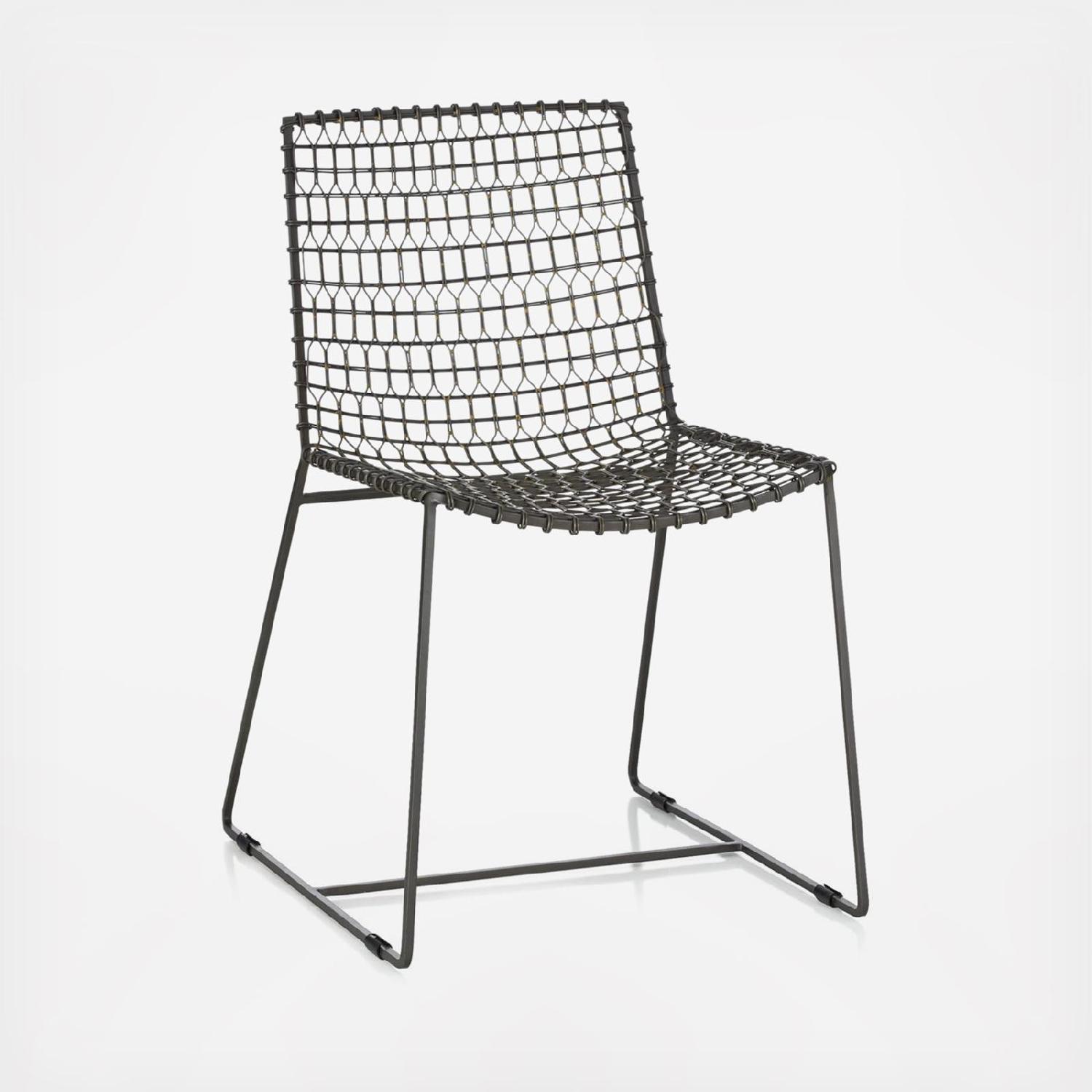 Crate & Barrel Tig Metal Chairs - image-6