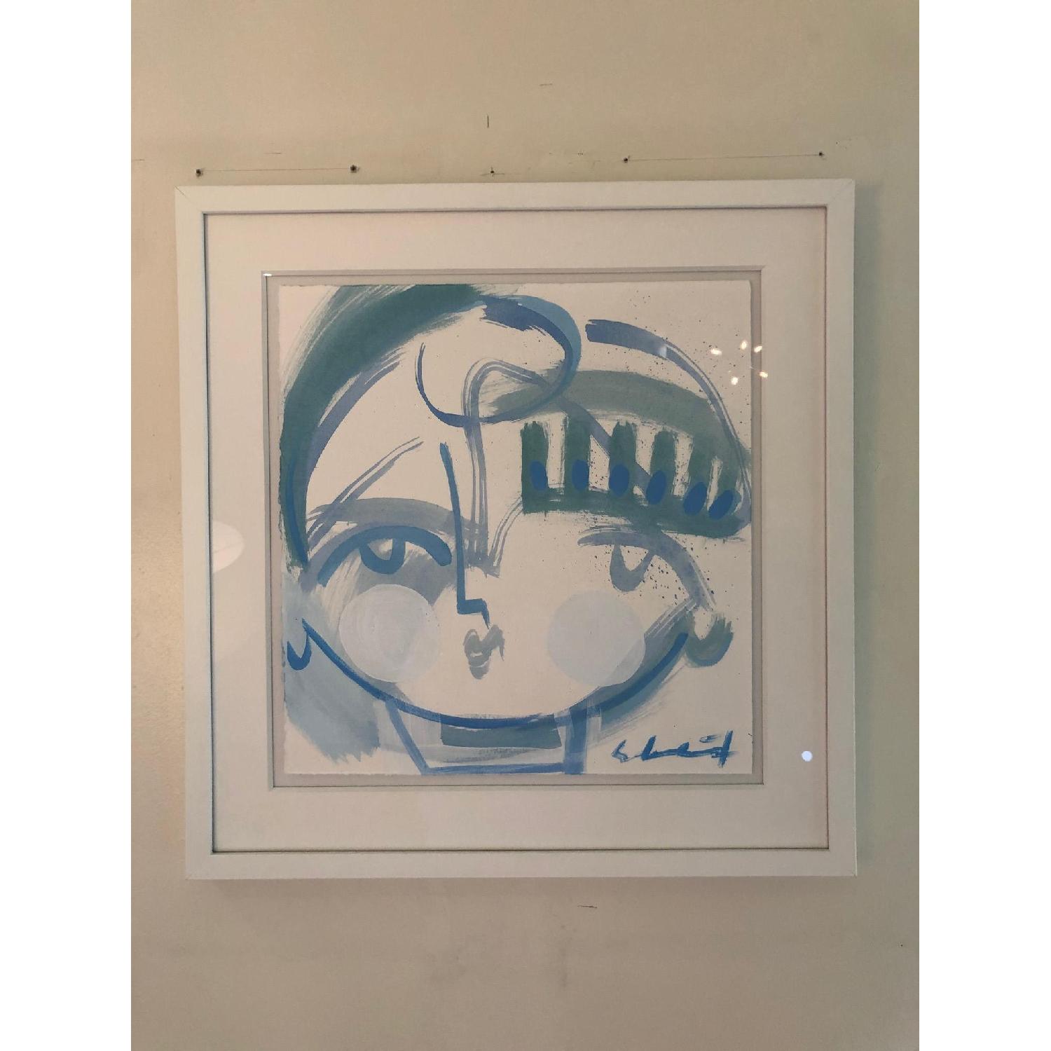 Framed Sally King Benedict Work on Paper - image-1