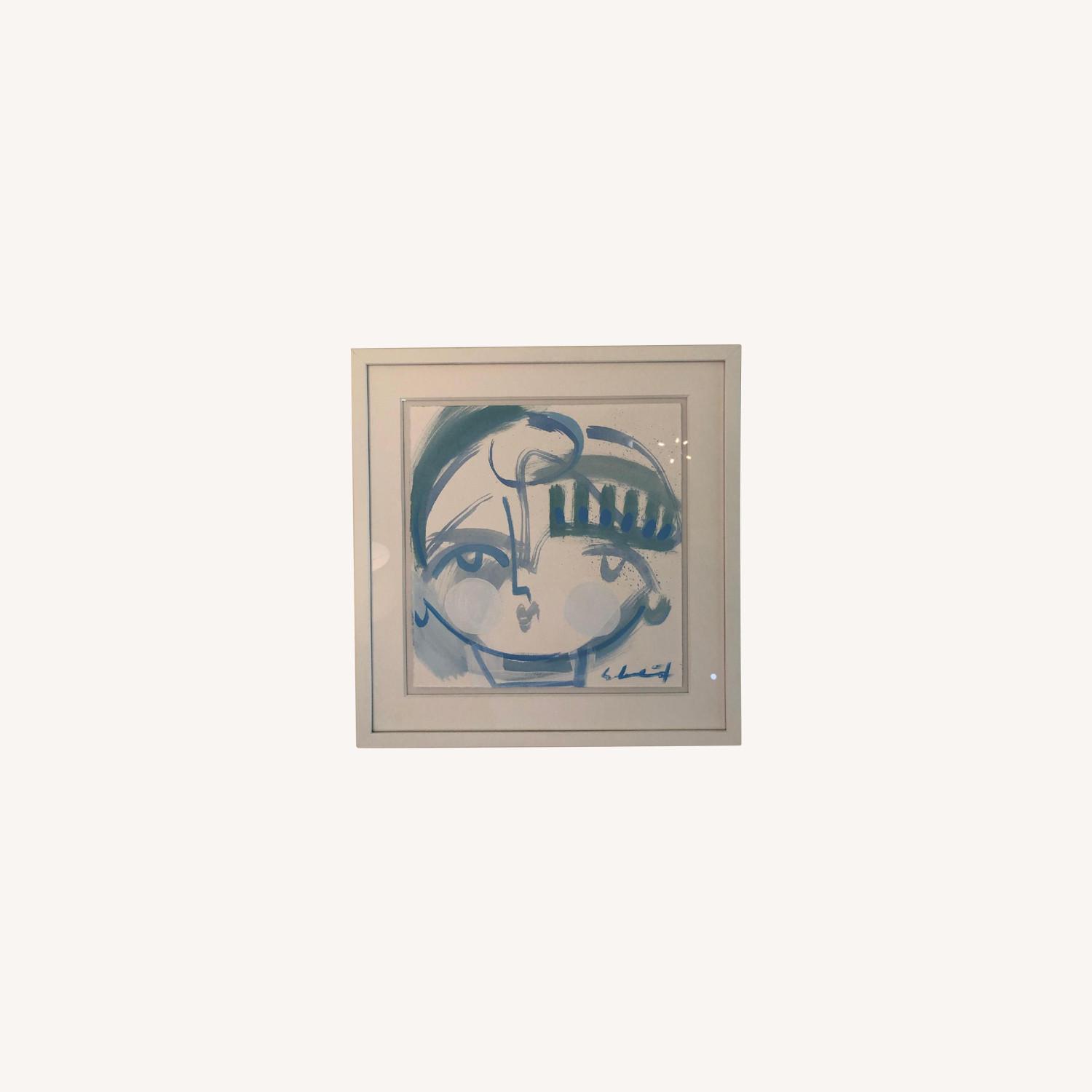 Framed Sally King Benedict Work on Paper - image-0