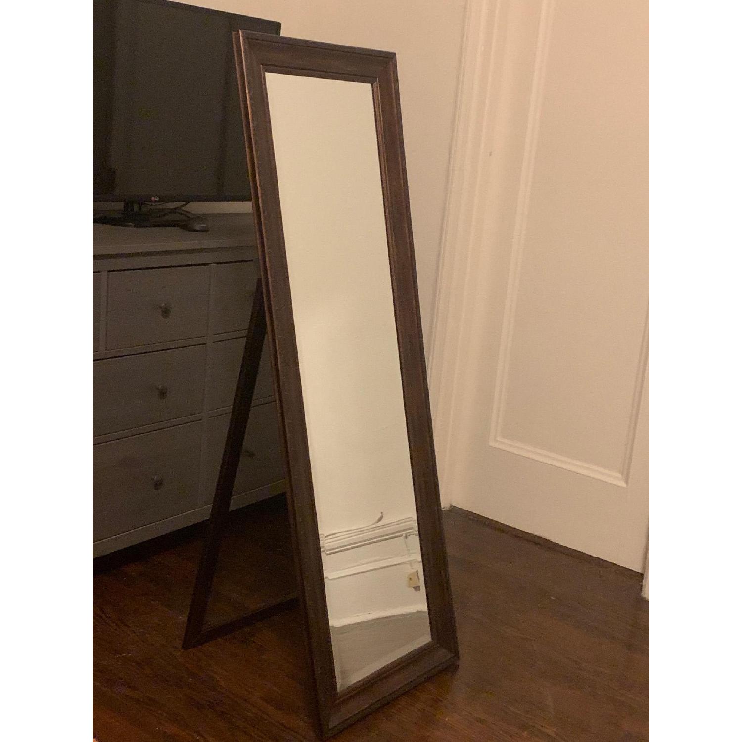 Golden Bronze Standing Cheval Full Length Floor Mirror AptDeco