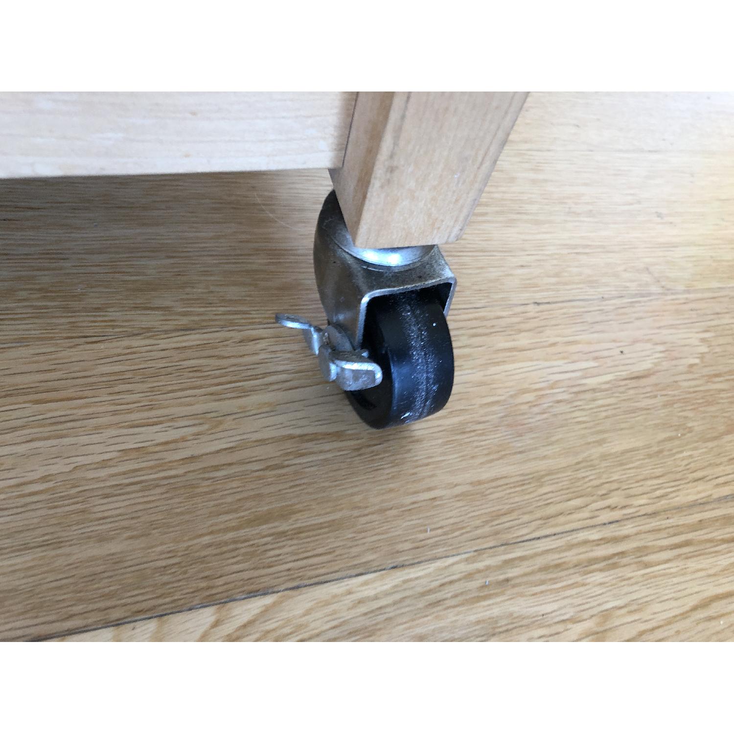 Crate & Barrel Kitchen Butcher's Block Cart/Trolley - image-6