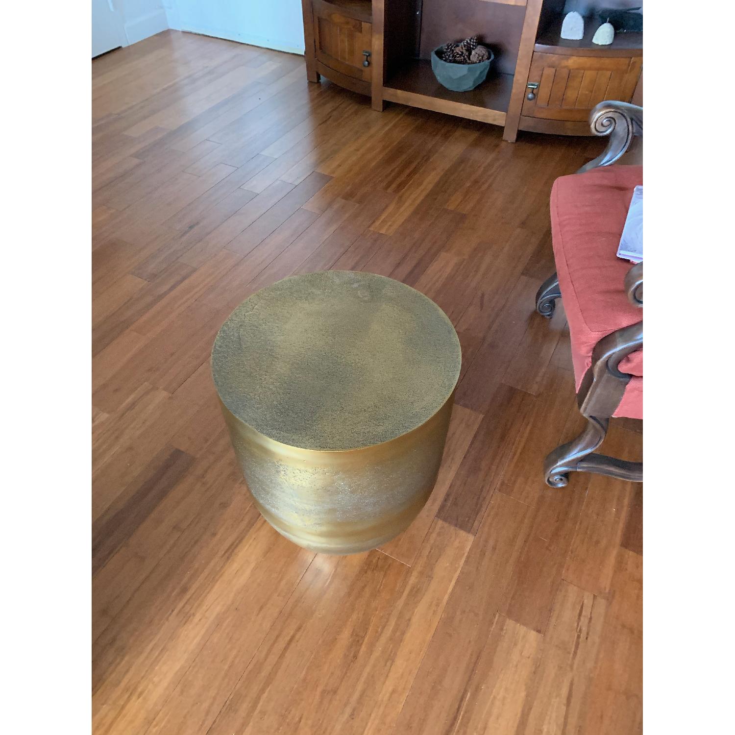 Restoration Hardware Kenzie Drum side table AptDeco