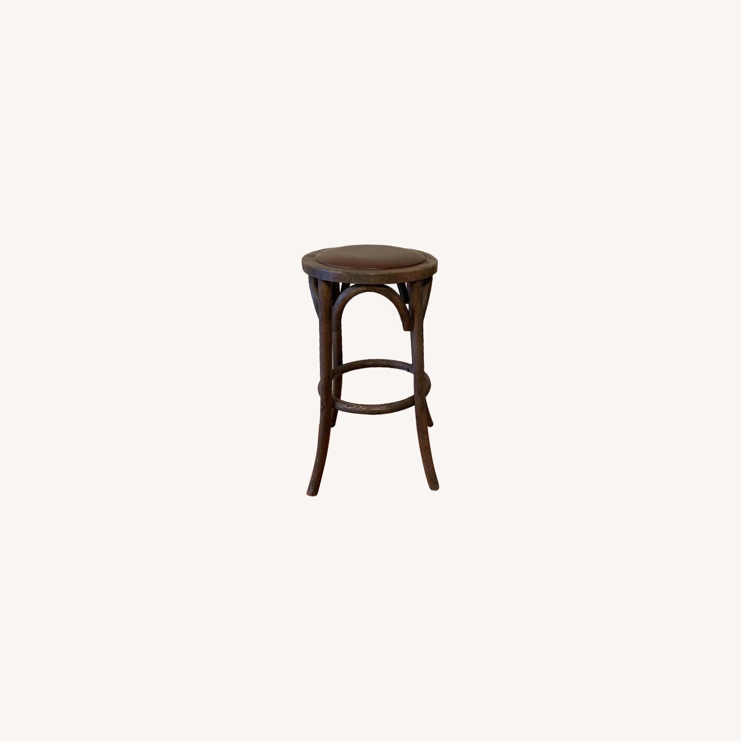 Ethan Allen Counter Stools w/ Leather Seats AptDeco