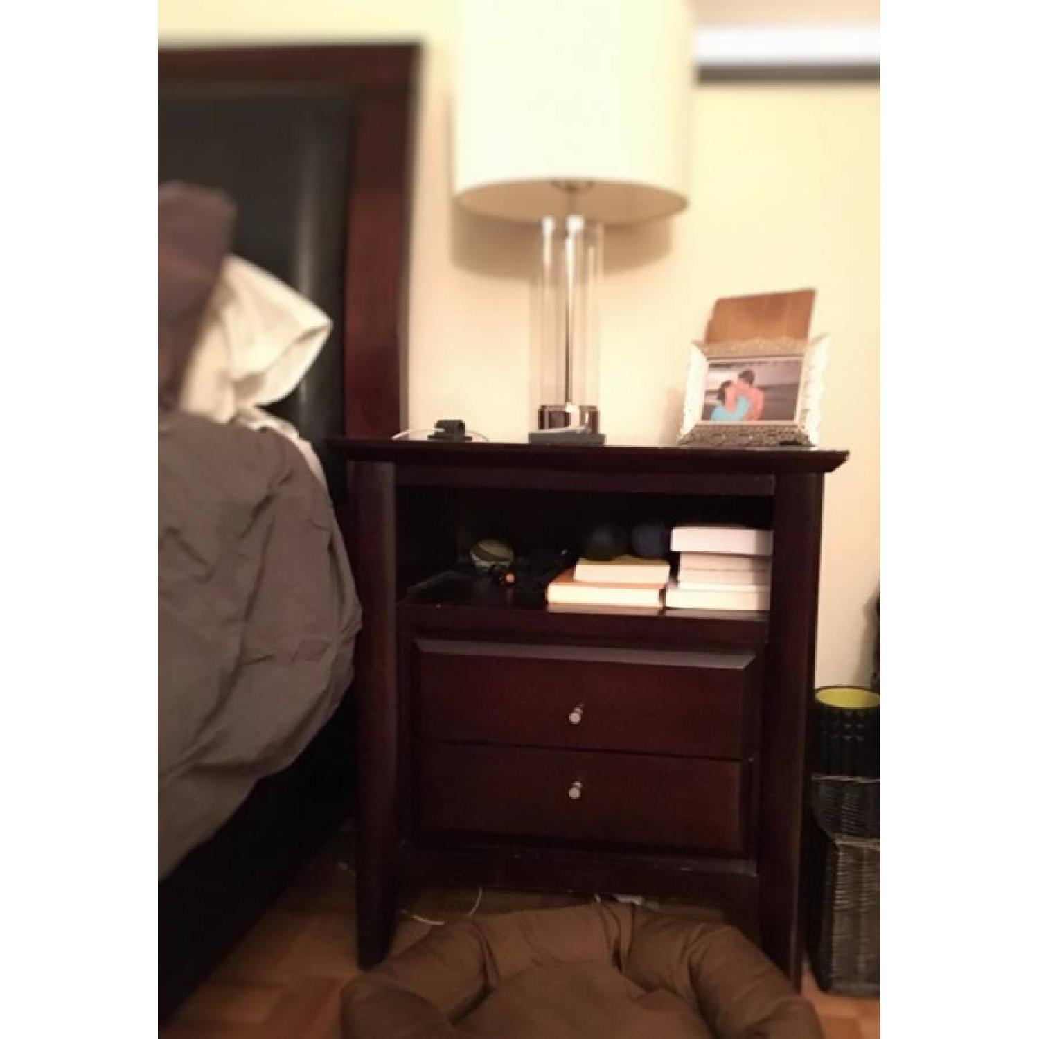 Mahogany Wood 5 Piece Bedroom Set - image-5