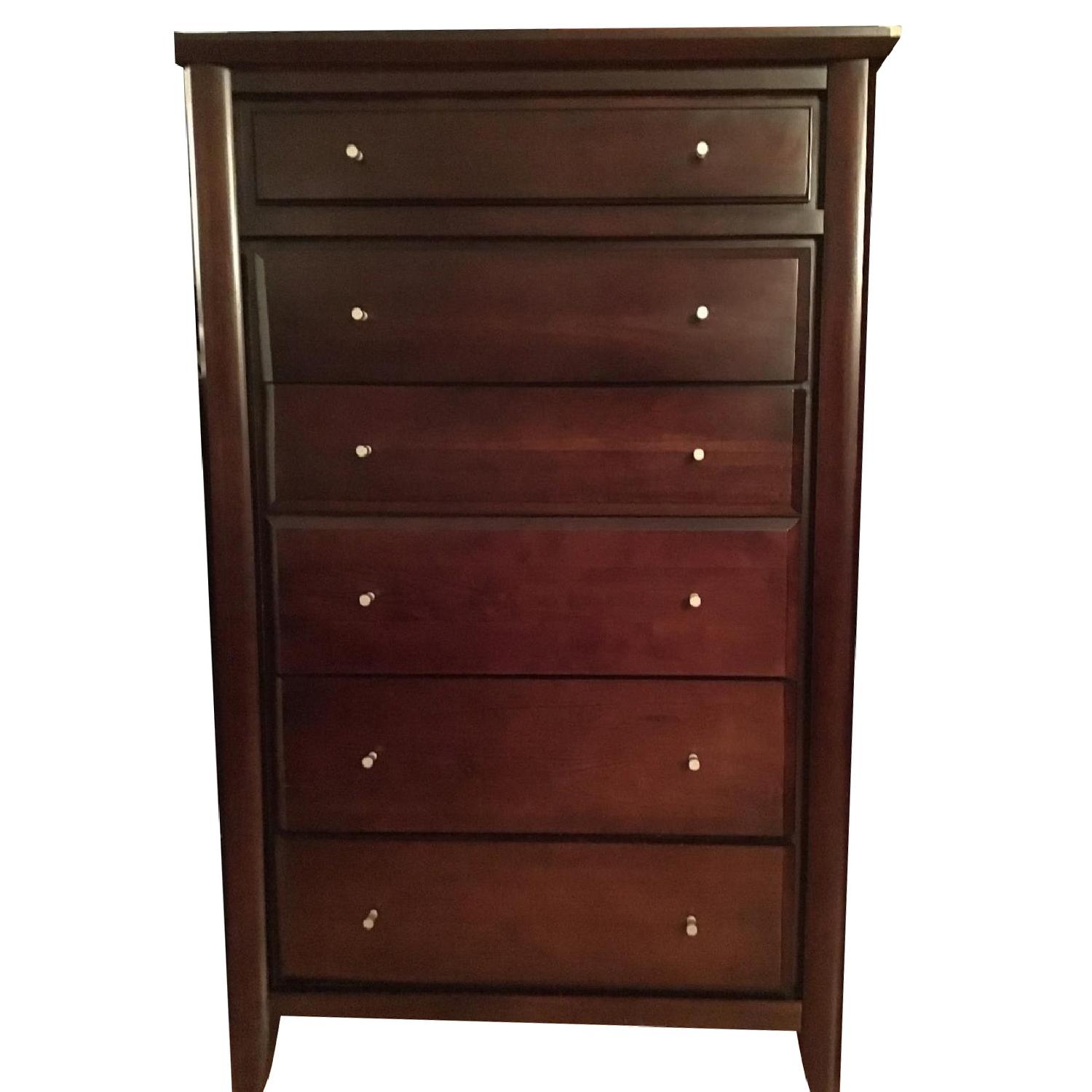 Mahogany Wood 5 Piece Bedroom Set - image-6