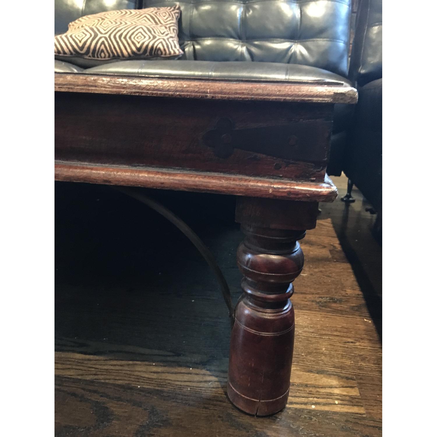 Antique Cherry Wood Coffee Table AptDeco