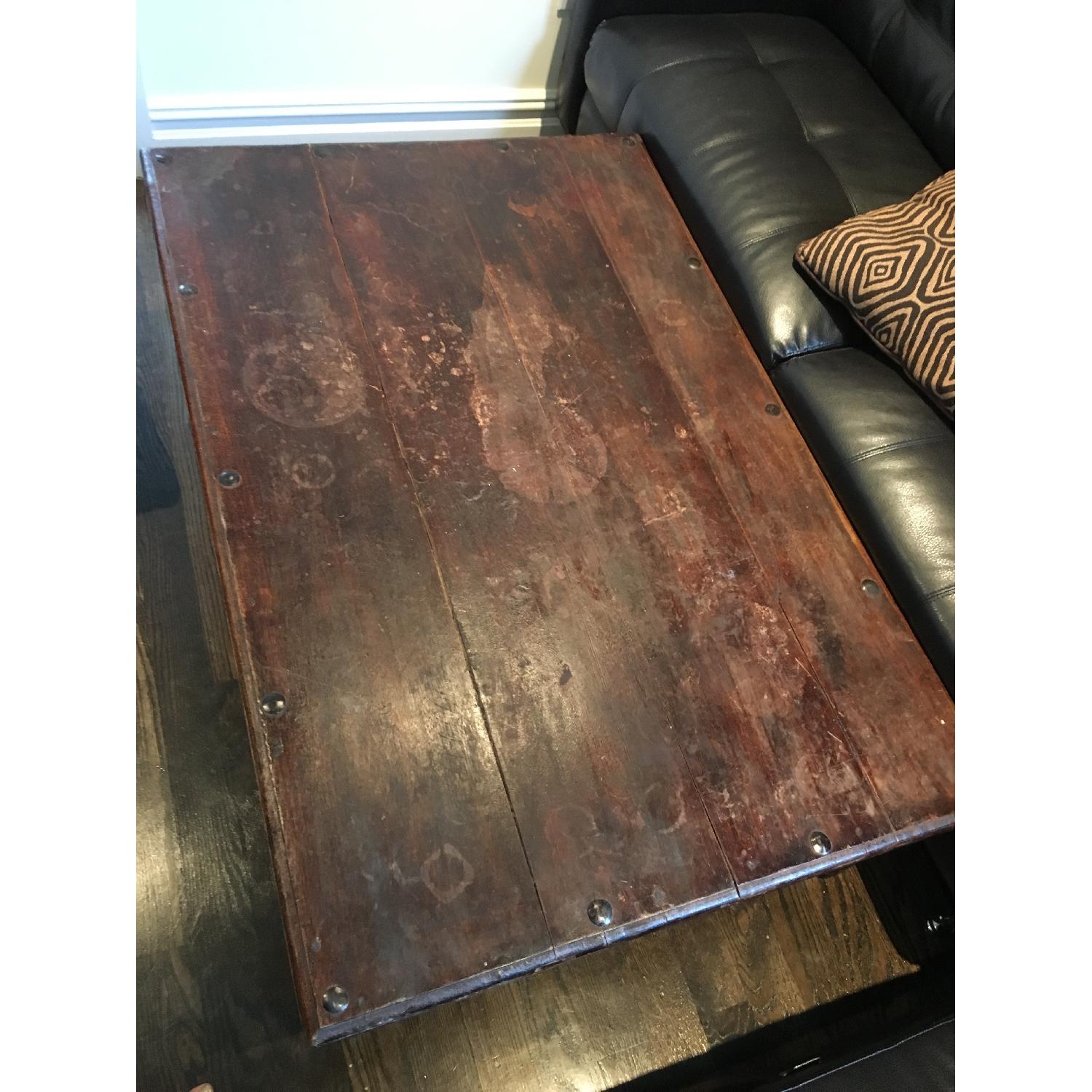 Antique Cherry Wood Coffee Table - image-4