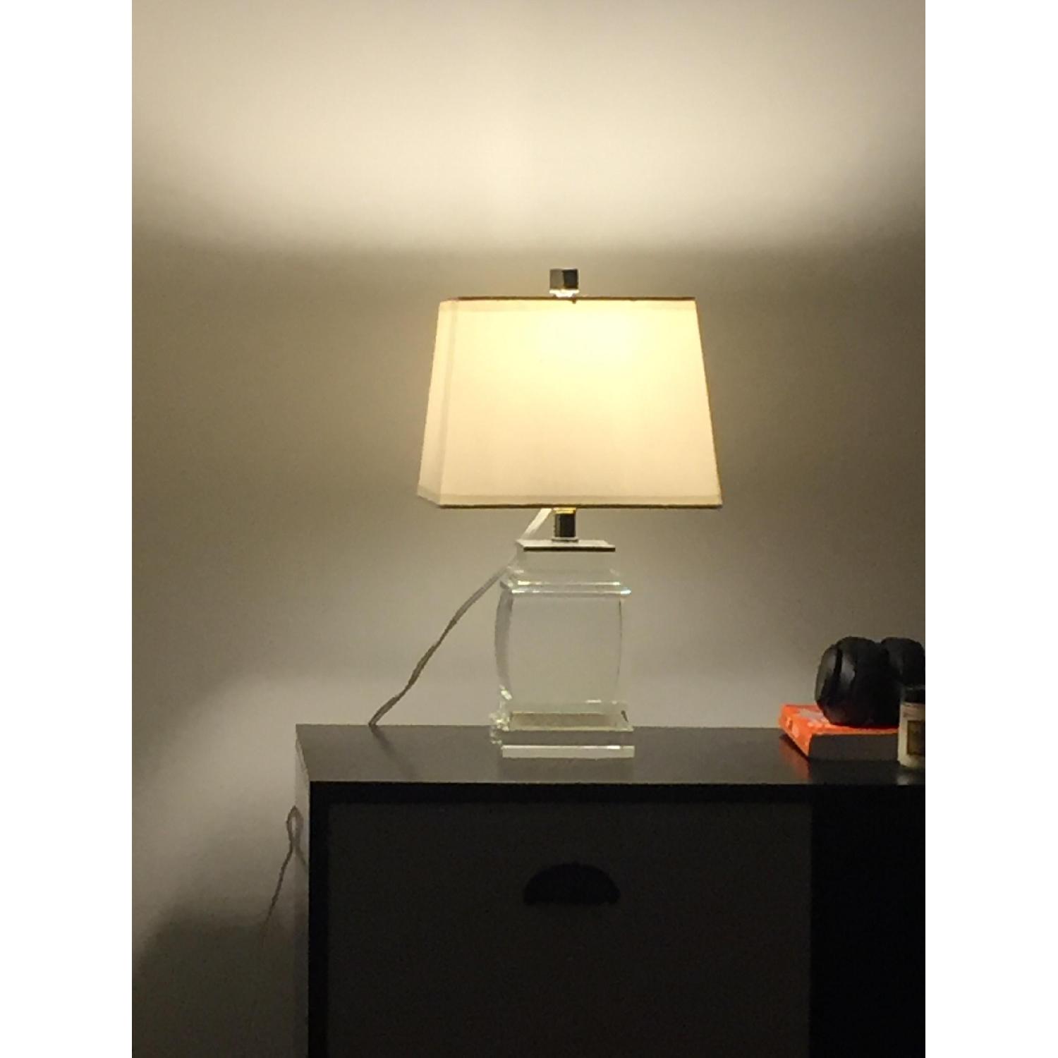 William Sonoma Crystal Square Lamp - image-2