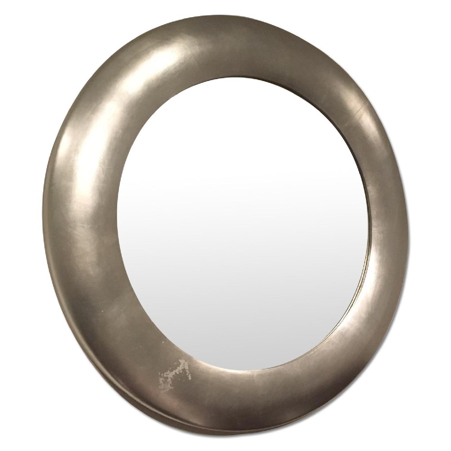 Ethan Allen Round Mirror AptDeco