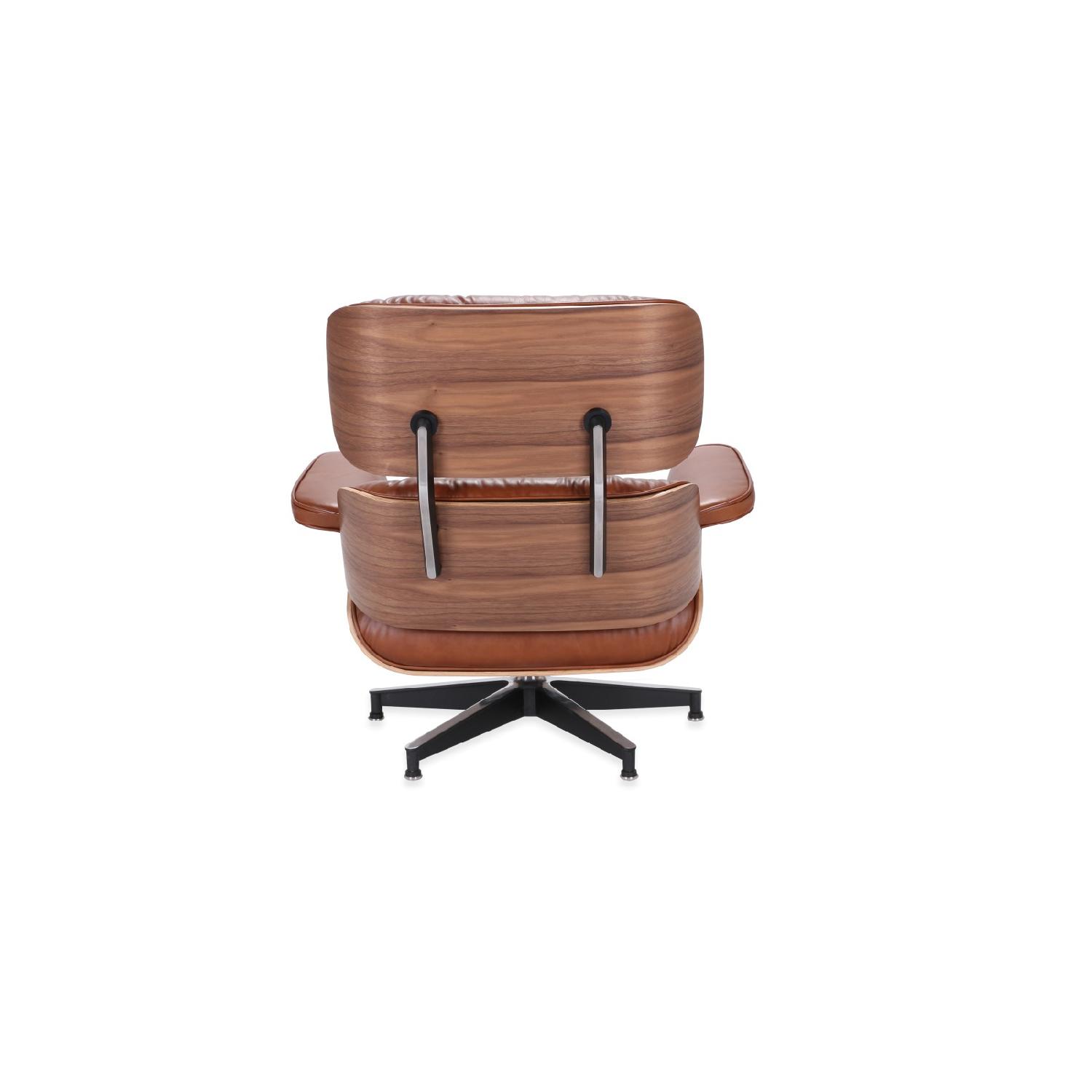Eames lounge Chair Replica in Antique Brown - image-3