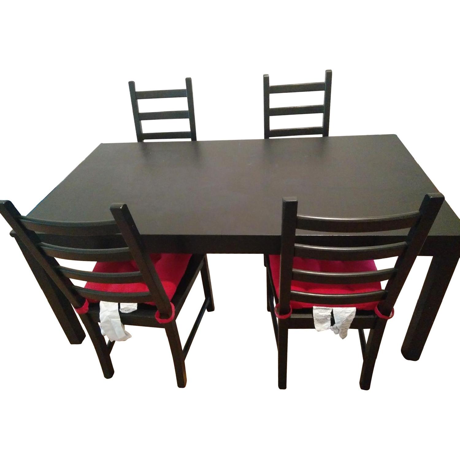 Ikea Dining Table w/ 4 Chairs - image-0