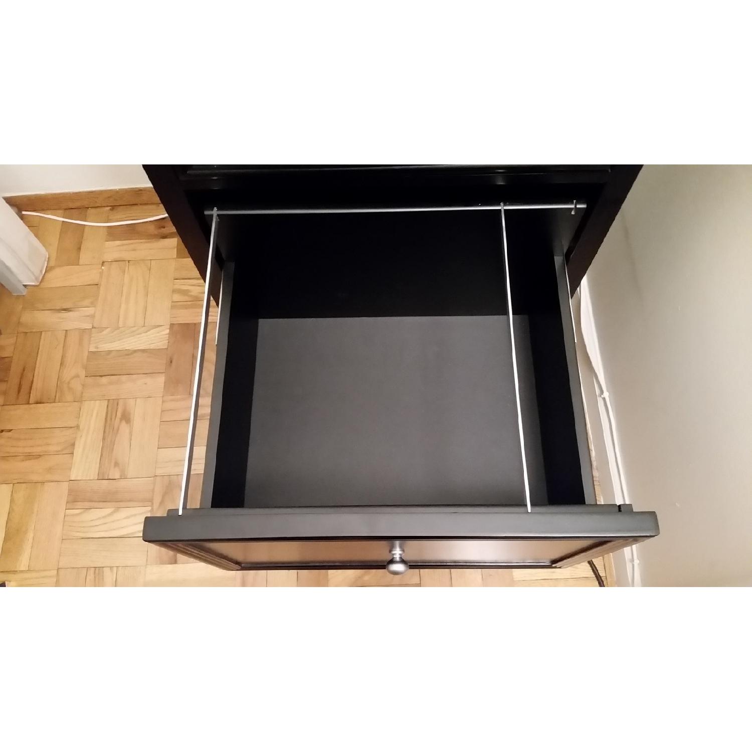 Wood Filing Cabinet in Black - image-2