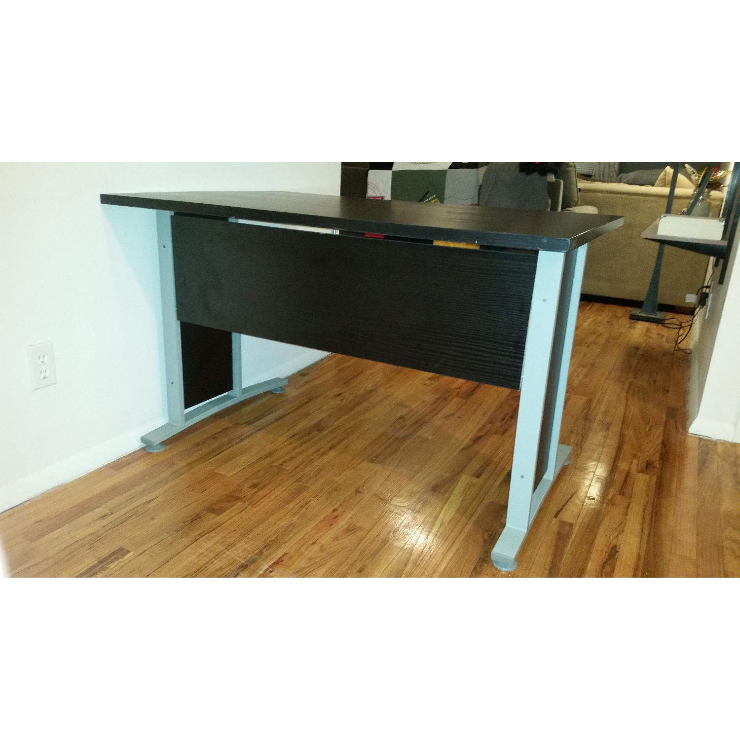 Tvilum Black Computer Desk w/ Metal Legs AptDeco