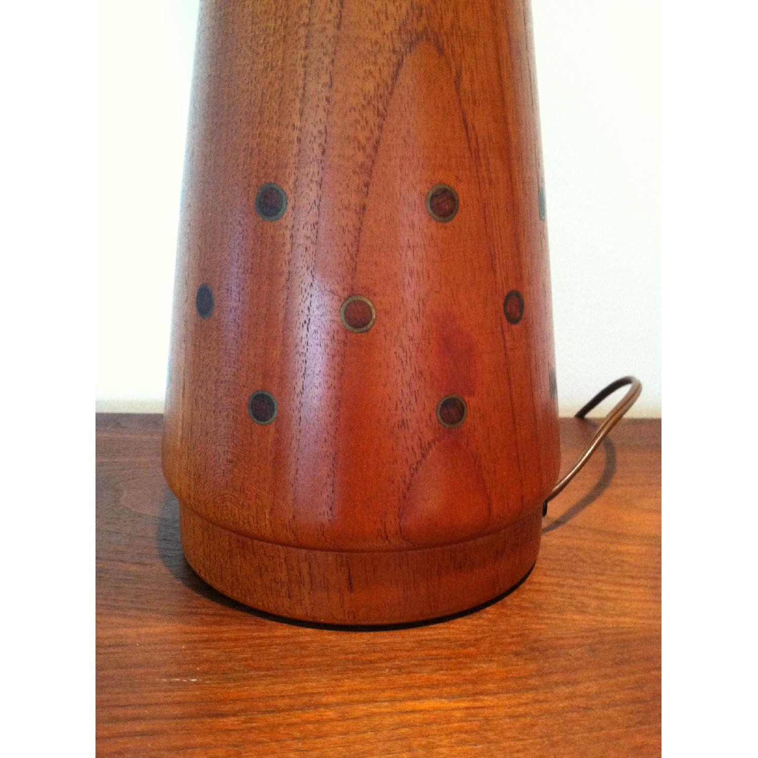 Mid Century Modern Teak Table Lamp - image-2