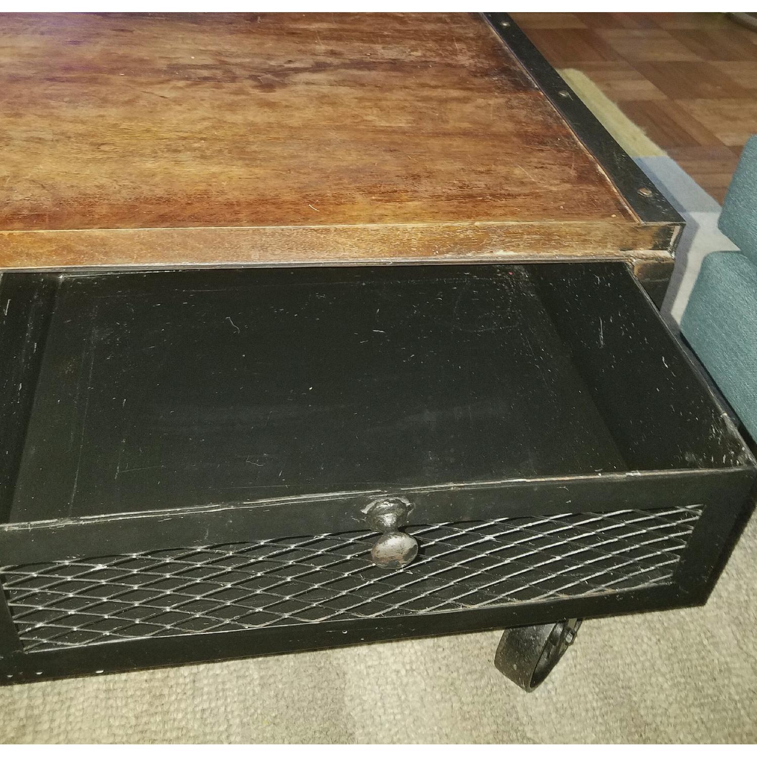 Rustic Industrial Coffee Table - image-8
