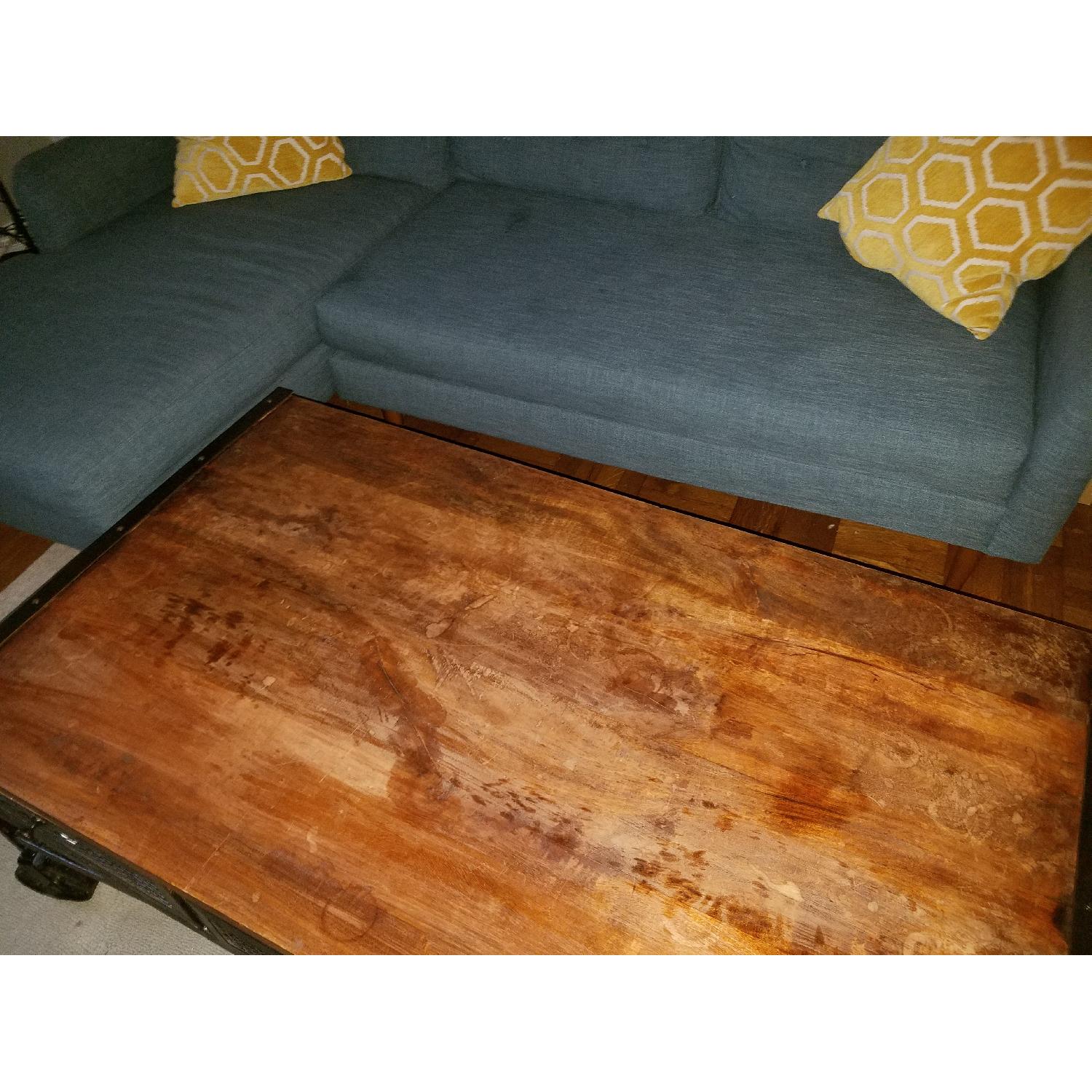 Rustic Industrial Coffee Table - image-10