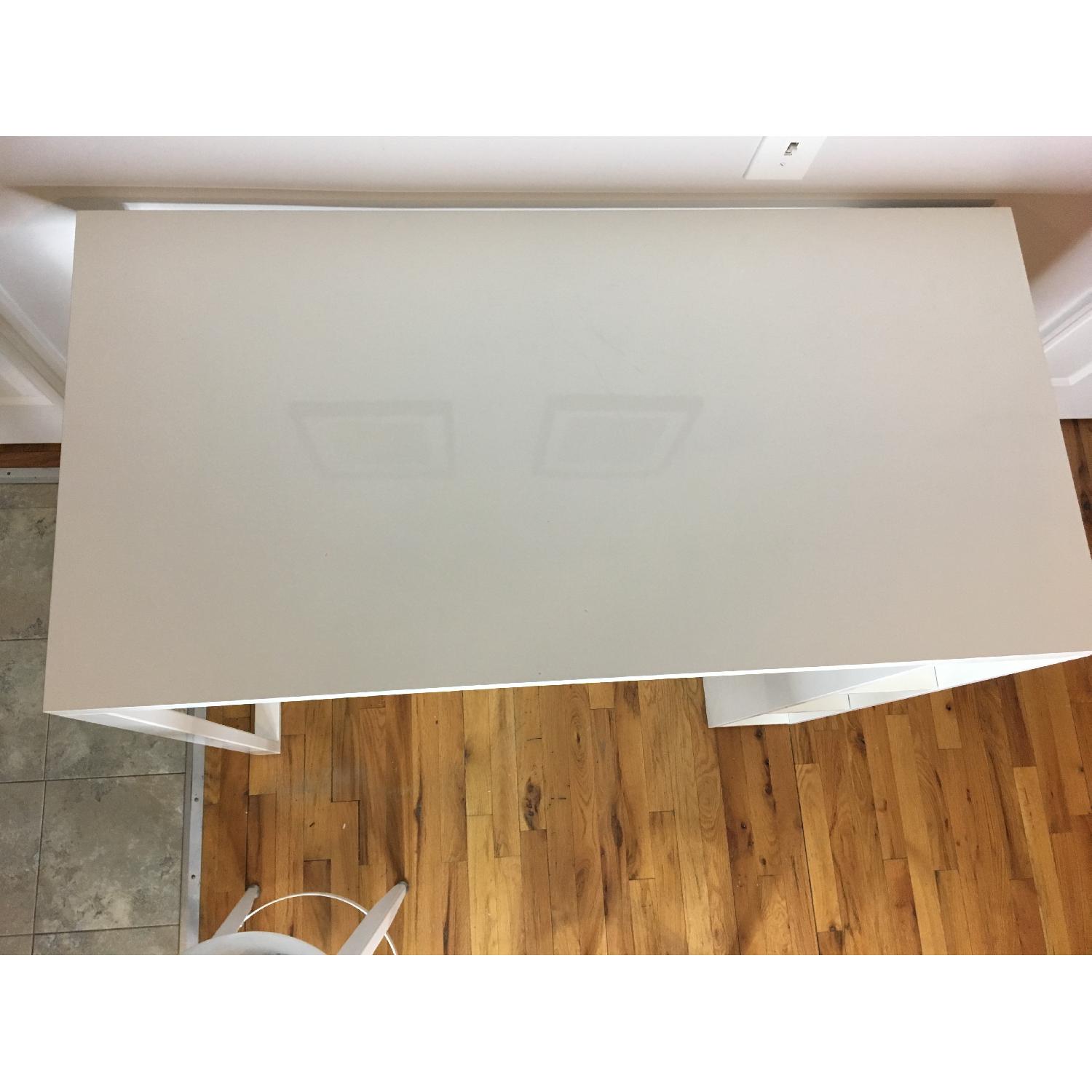 CB2 Tall Dining Table w/ 2 Bar Stools - image-6