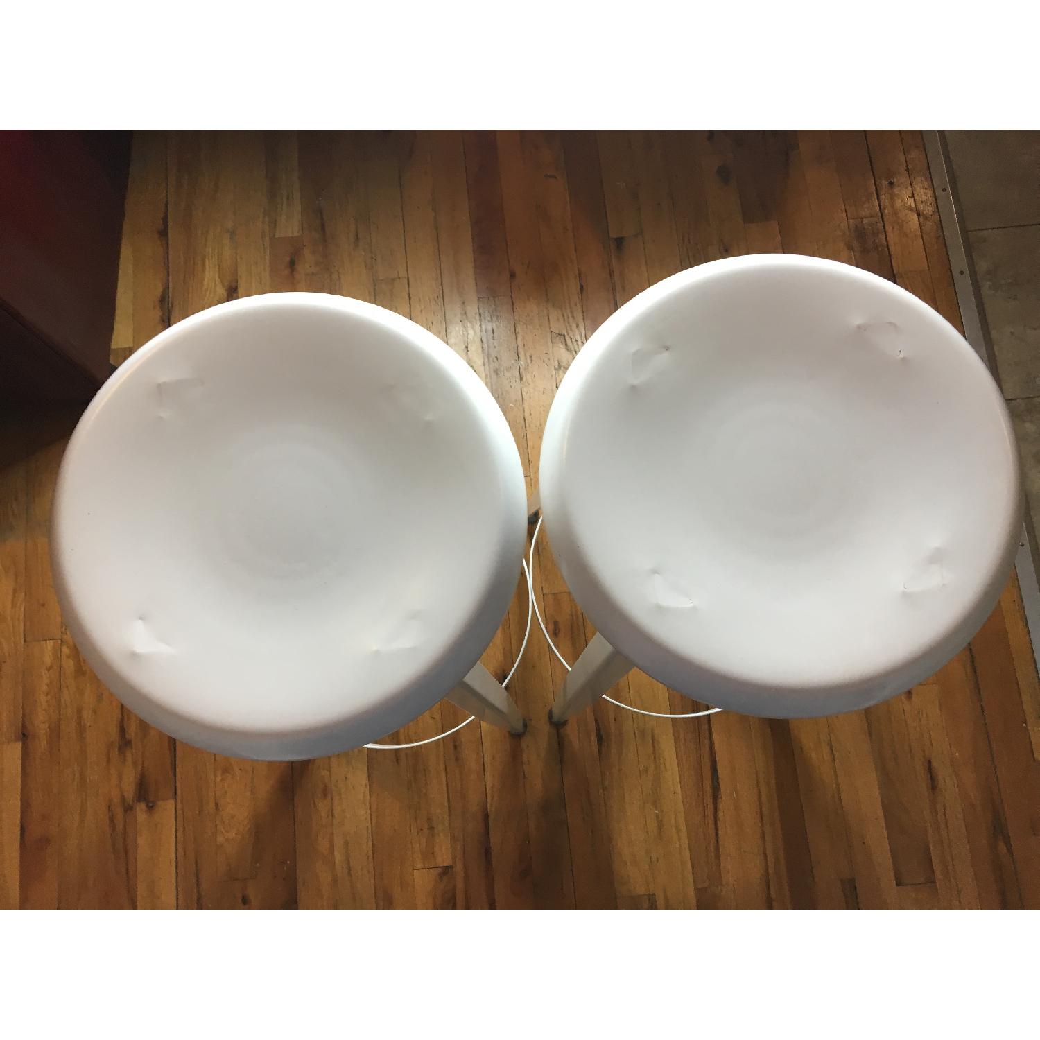 CB2 Tall Dining Table w/ 2 Bar Stools - image-8