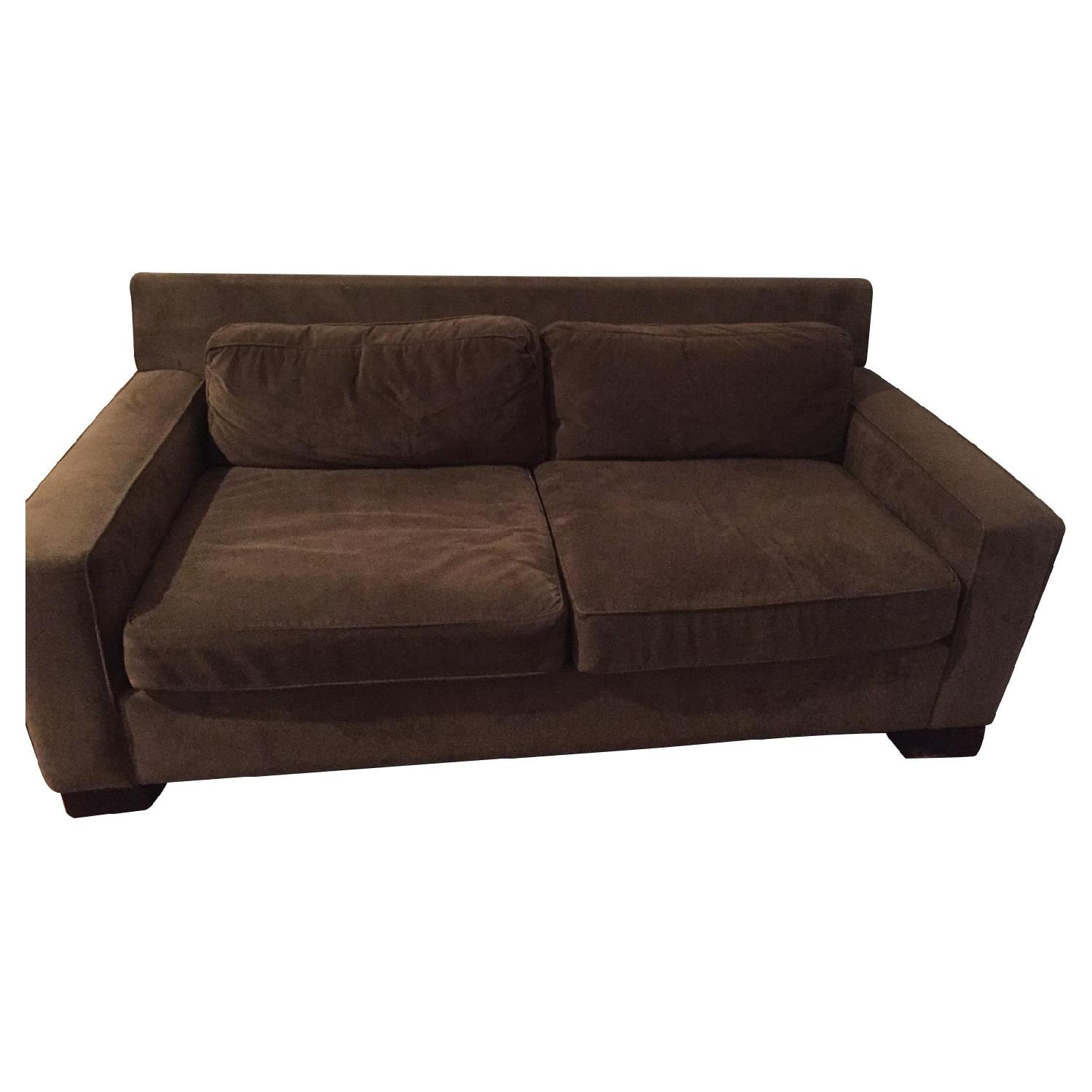 West Elm Verona Mocha Couch - image-0