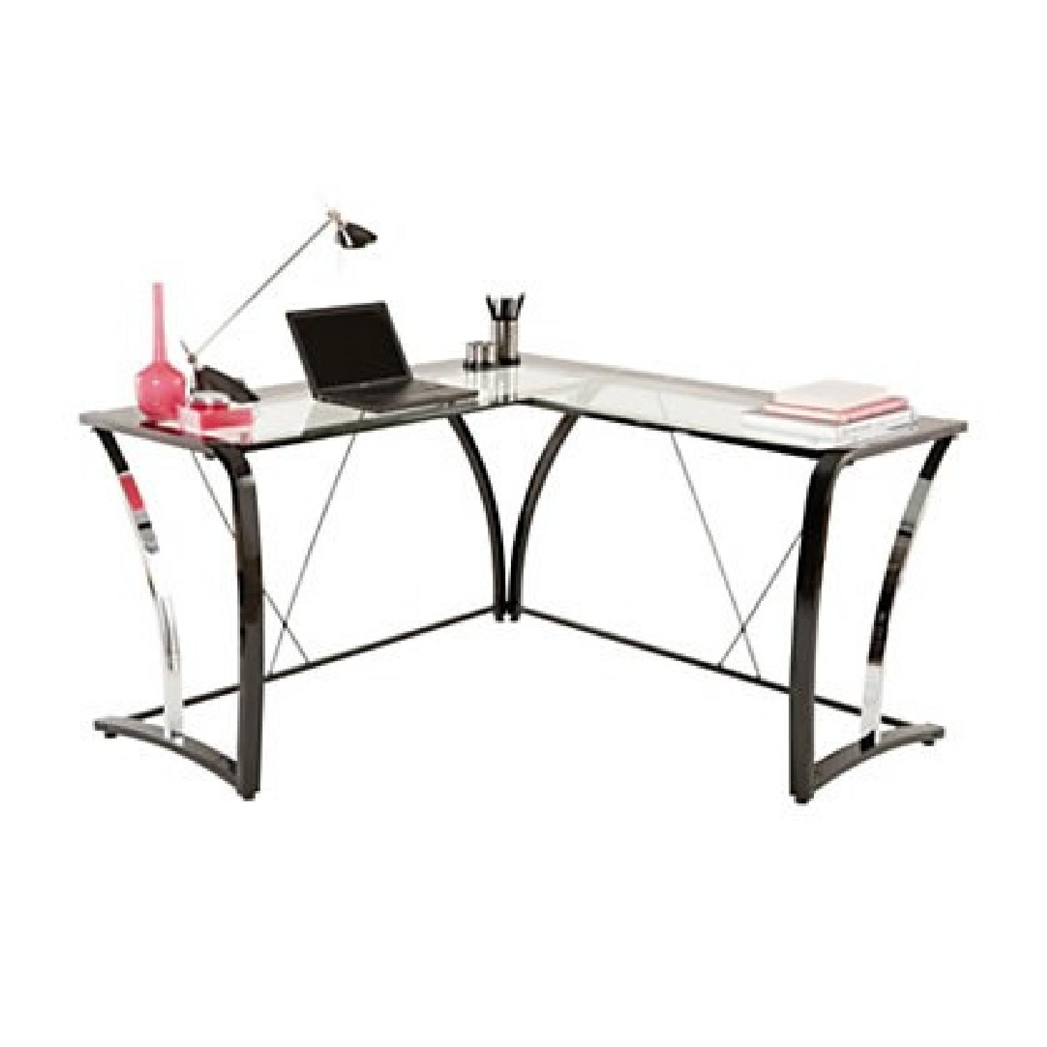 Brenton Studio Evanti Glass L- Desk - image-1