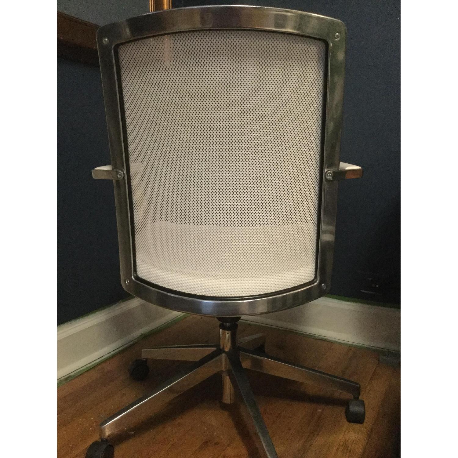 Dauphin White Leather Office Chair - image-4