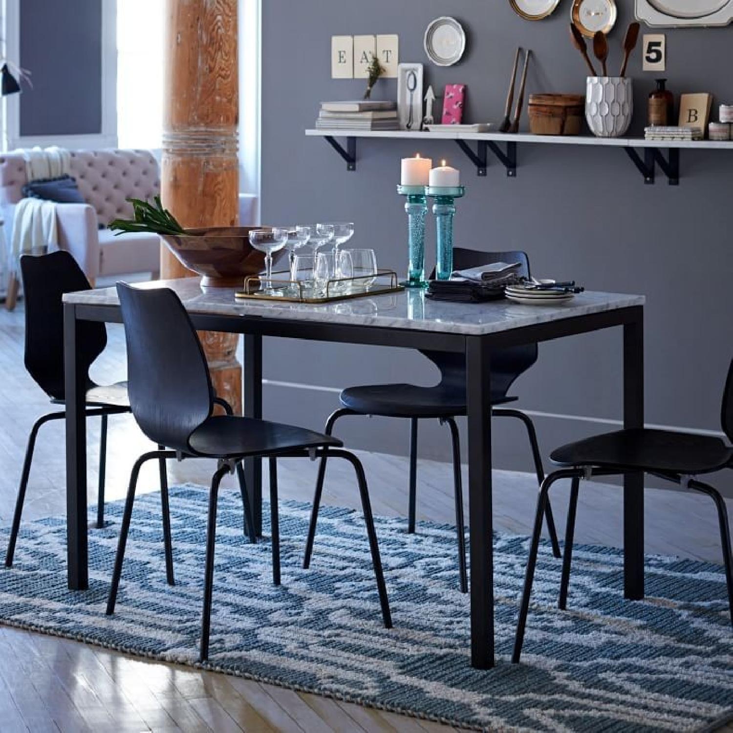West Elm Marble Top Dining Table - AptDeco