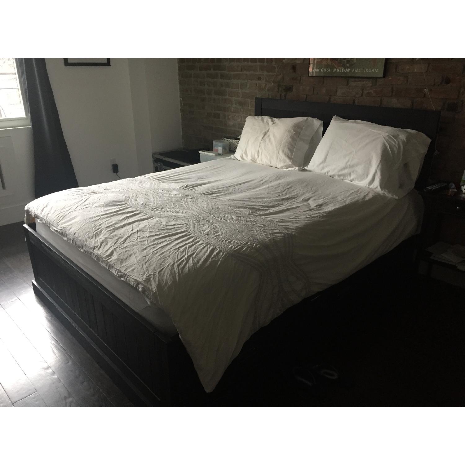 Ikea Fjell Queen Storage Bed Frame AptDeco