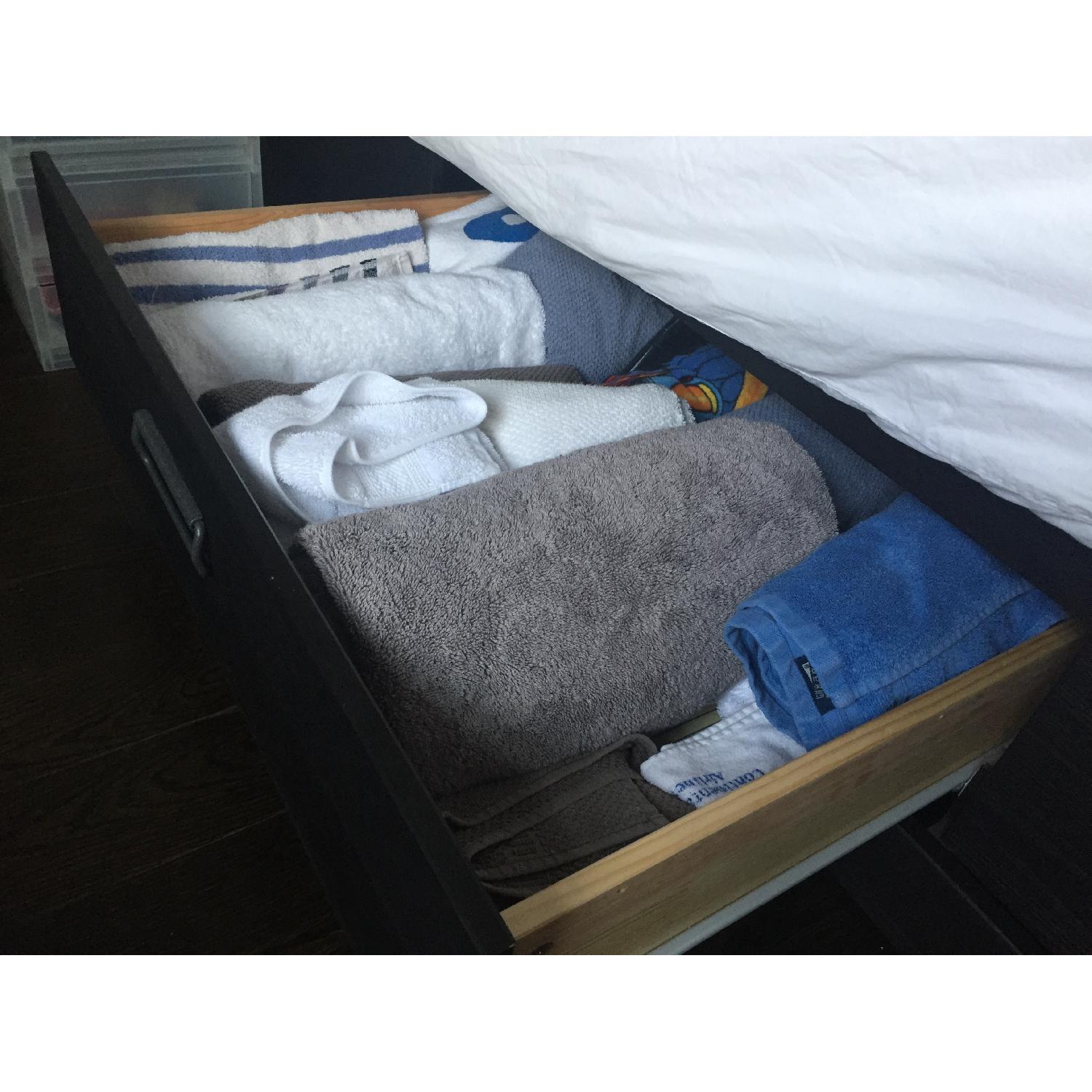 Ikea Fjell Queen Storage Bed Frame - image-4