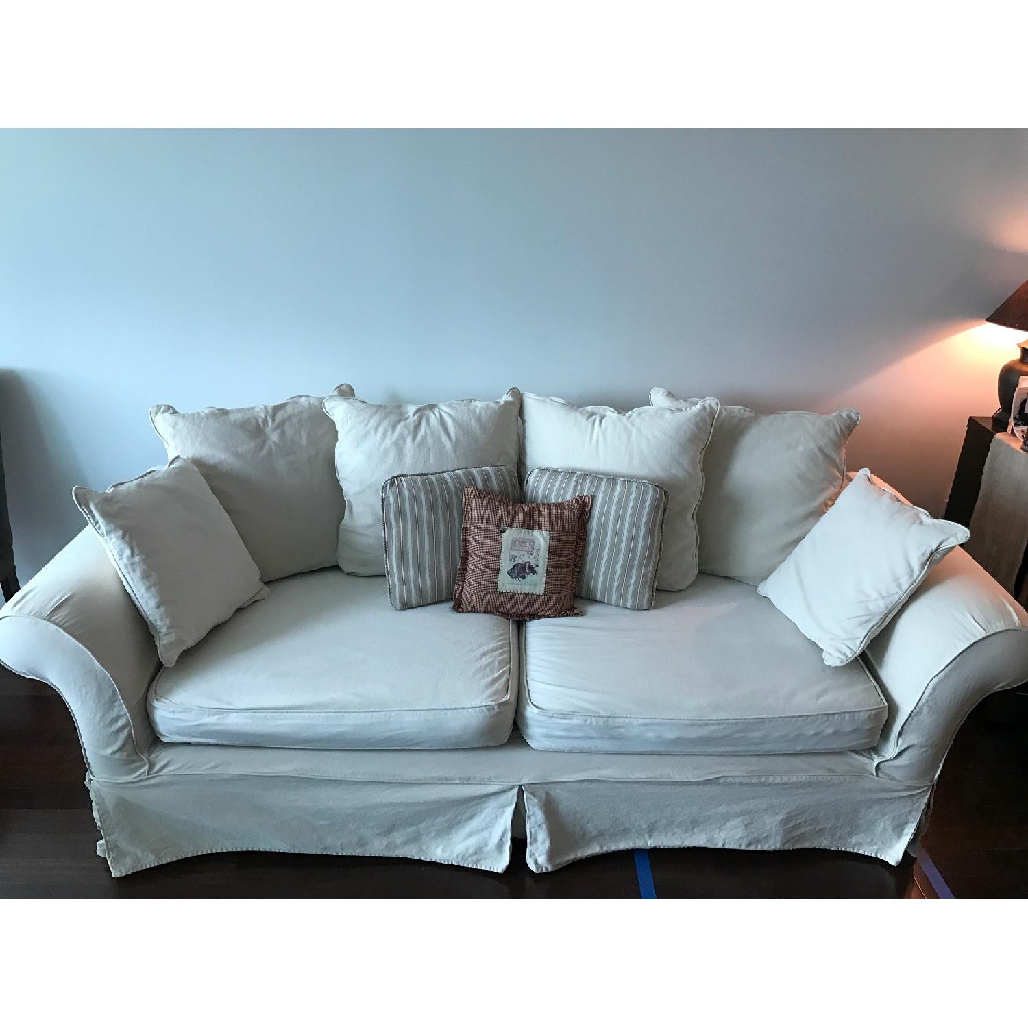 Pottery Barn Charleston Roll Arm Sofa - image-7