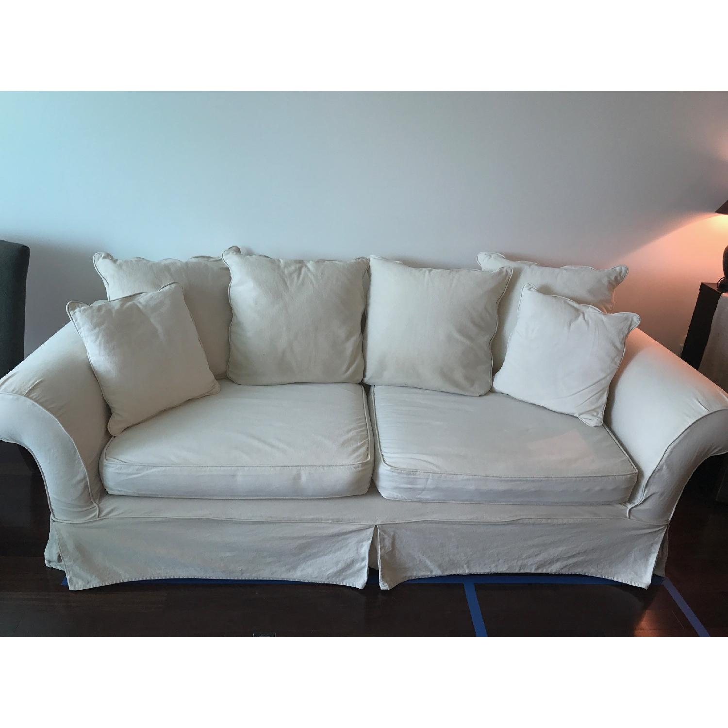 Pottery Barn Charleston Roll Arm Sofa - image-8