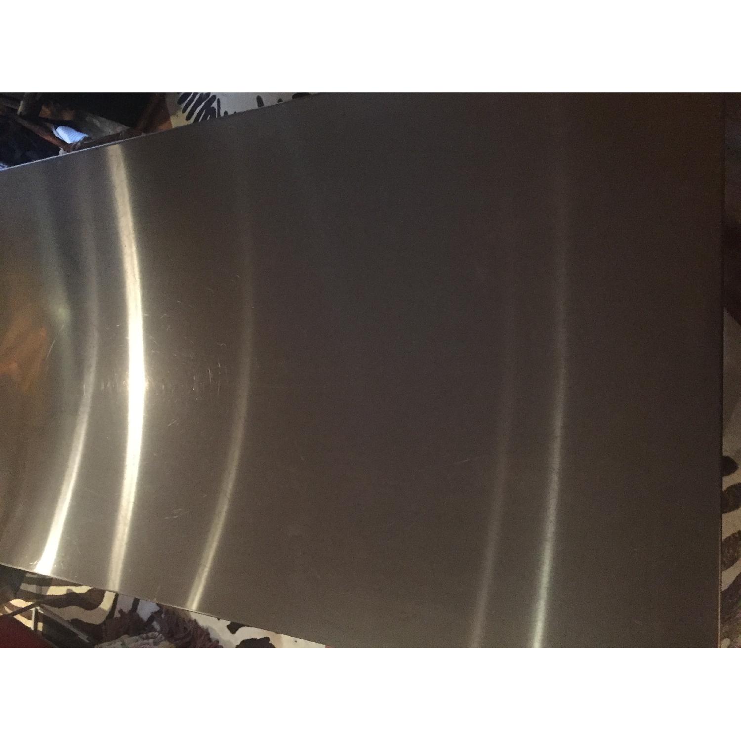 Ikea Stainless Steel Bar Table w/ 4 Stools - image-5