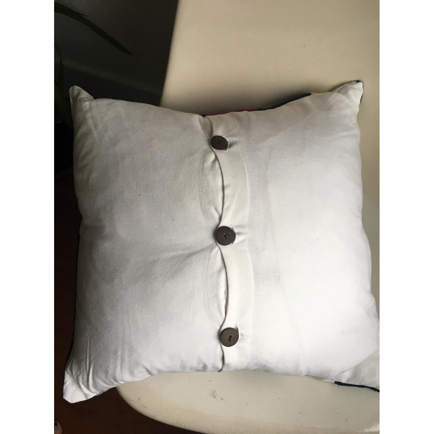 West Elm Wallace Sewell Multi Pinwheel Crewel Pillow Cover - image-2