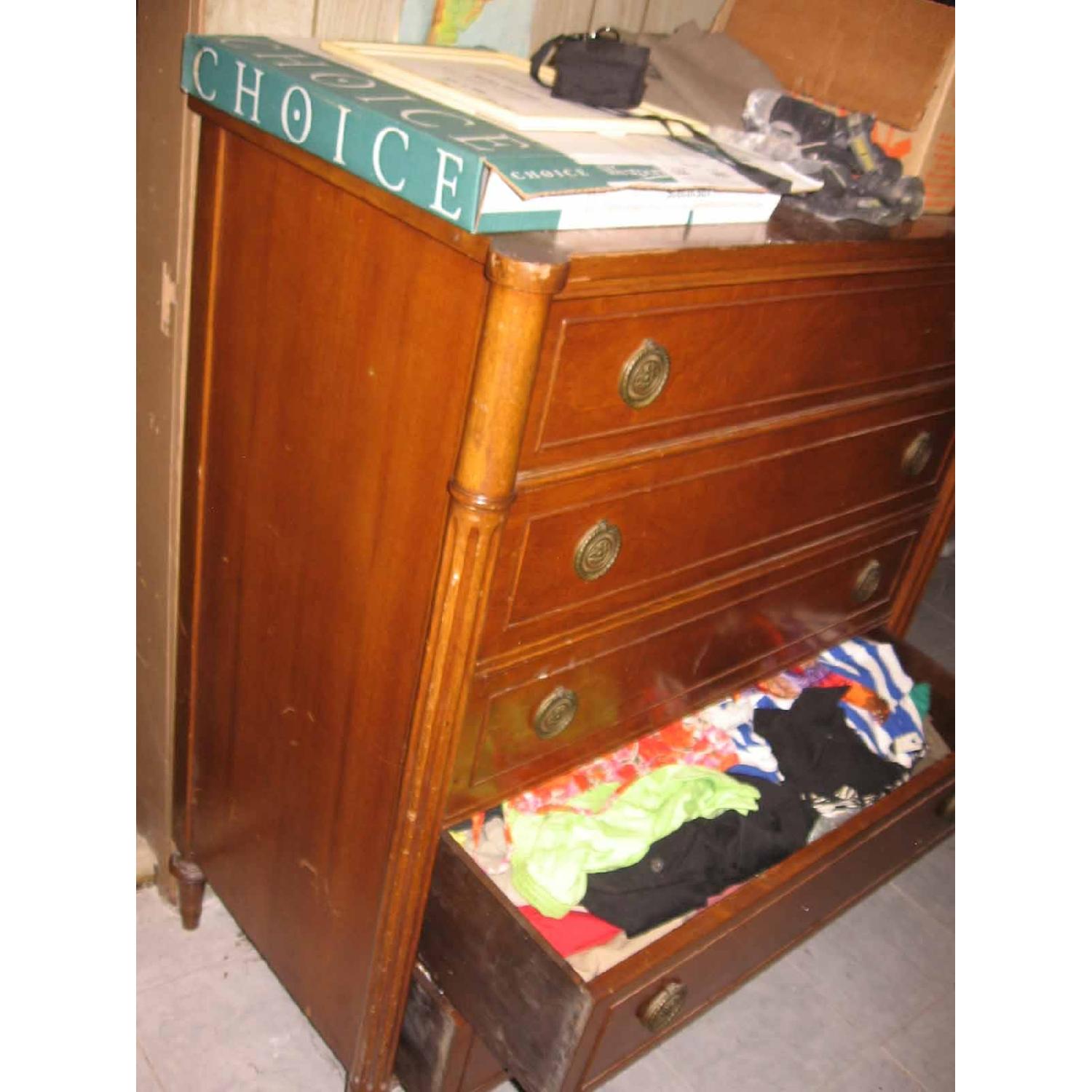 Irwin 1950's Art-Deco Mahogany Chest of Drawers - image-2