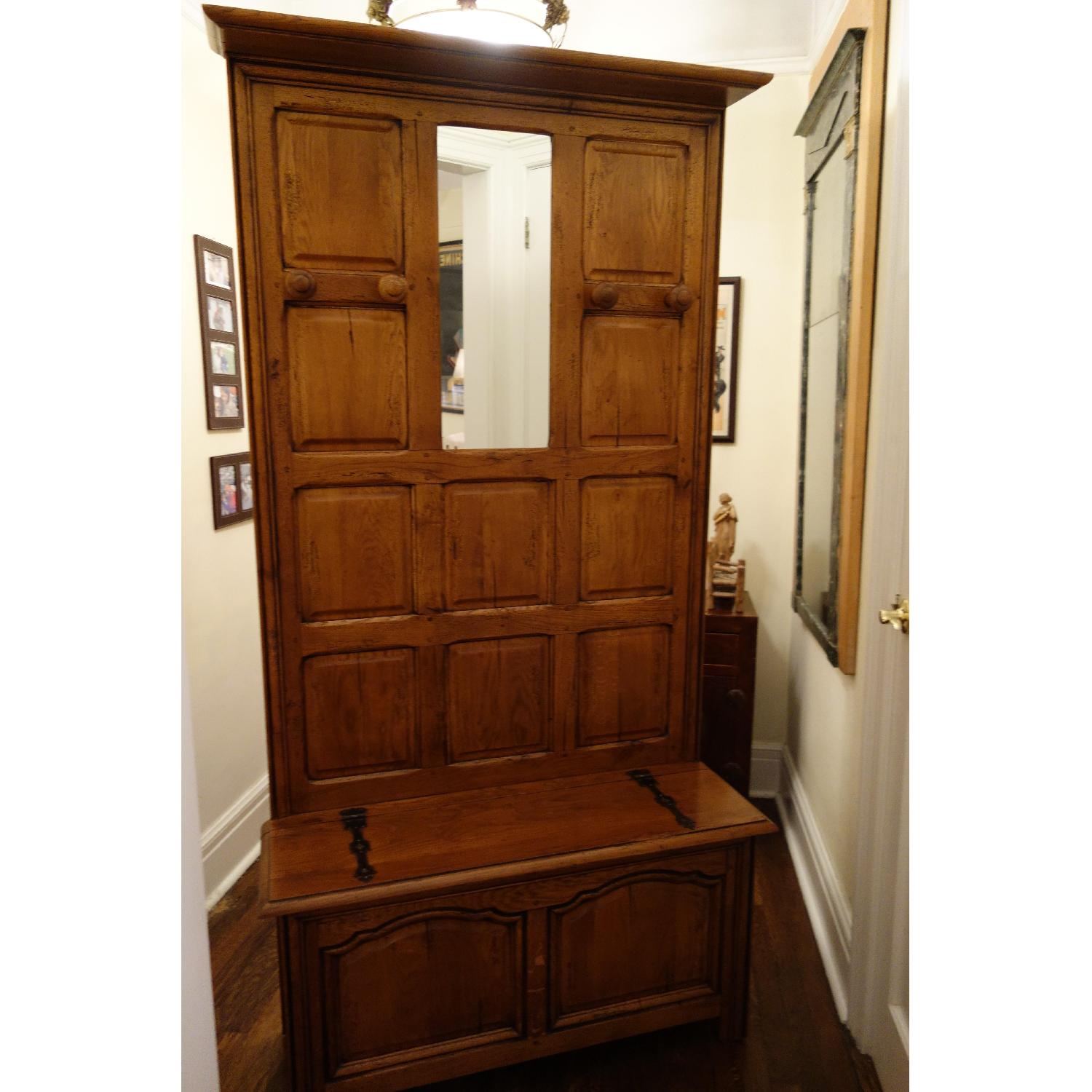 LaGrange Hall Coat Rack w/ Storage Hutch AptDeco