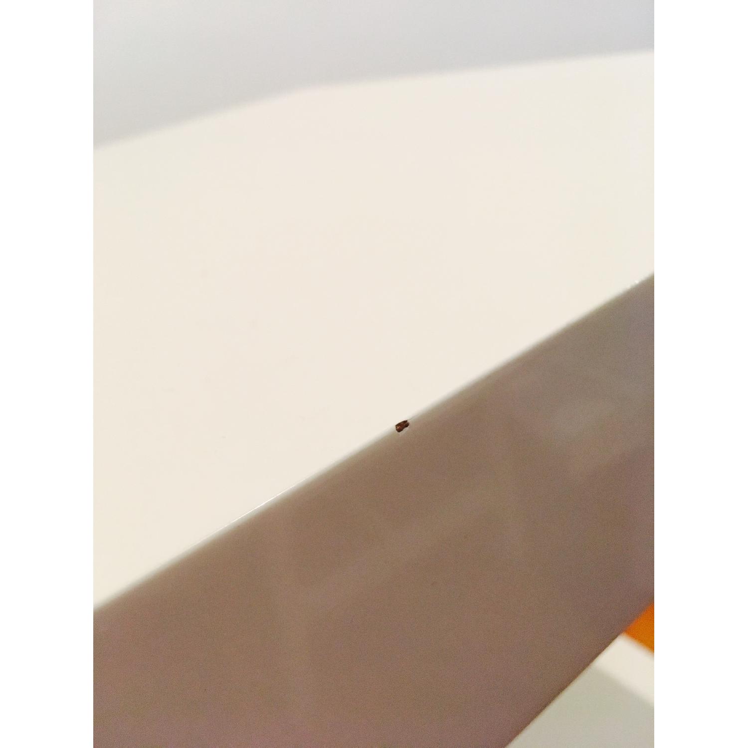 West Elm Parsons White Lacquer End Table - image-5