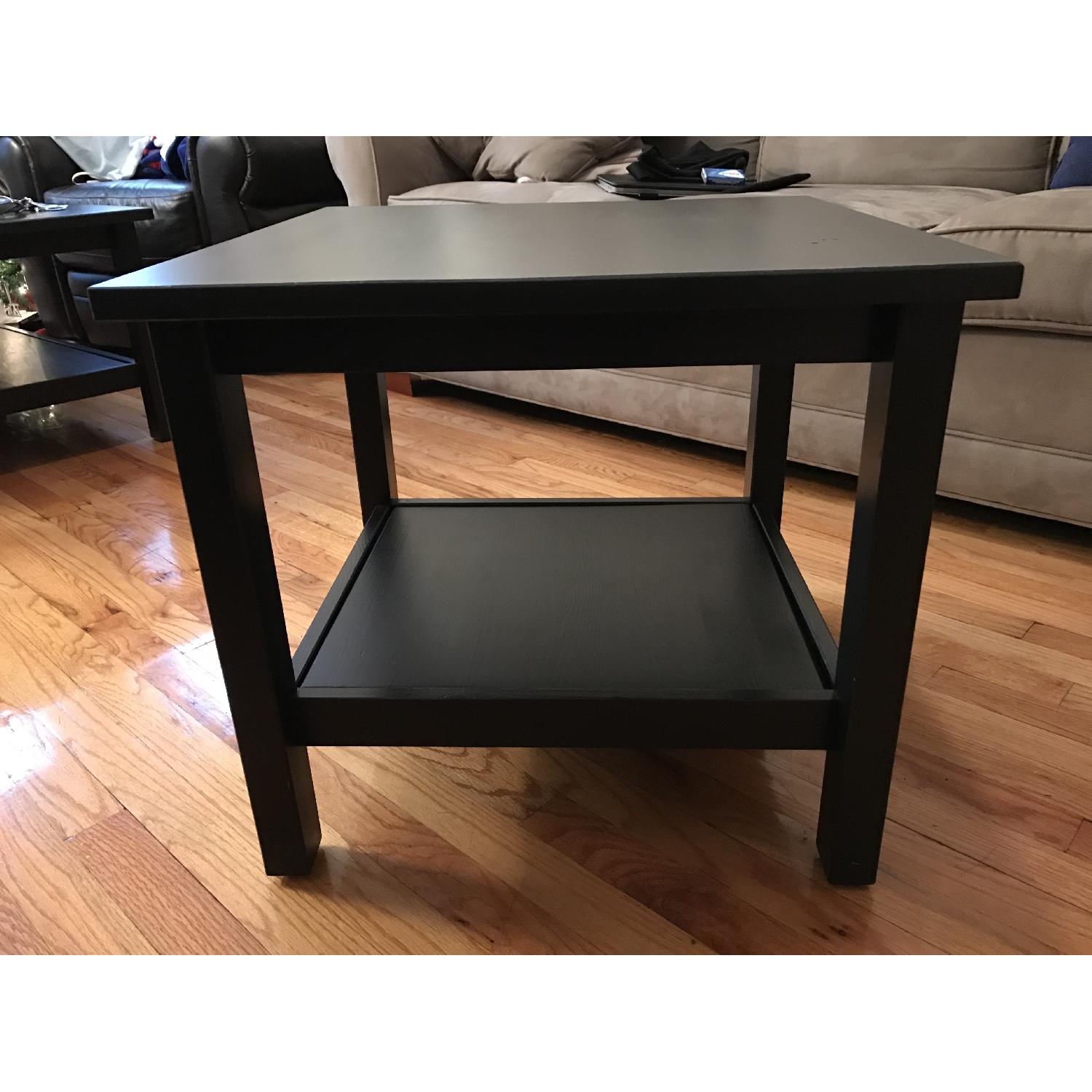 Ikea Hemnes Black End Table - image-1