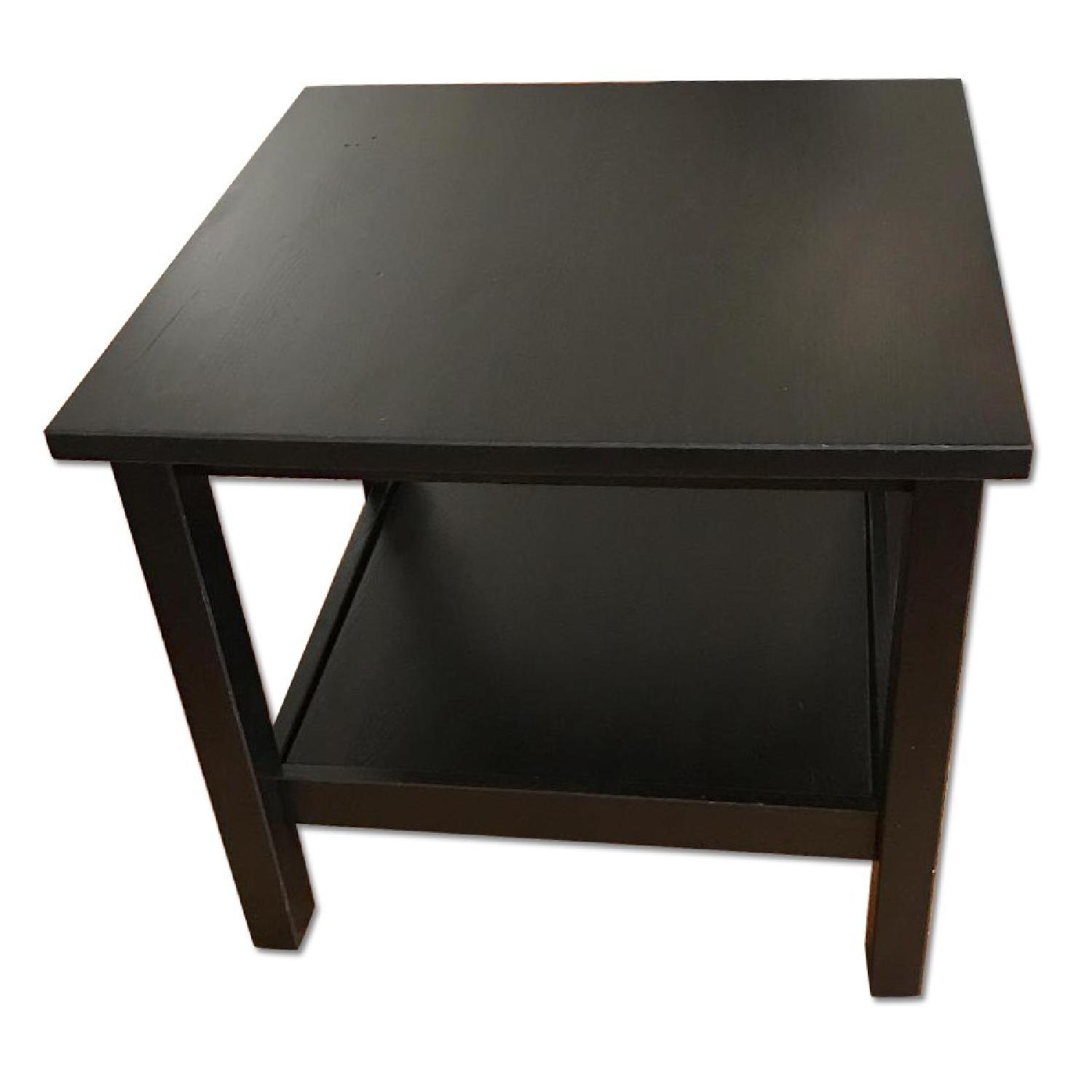 Ikea Hemnes Black End Table - image-0