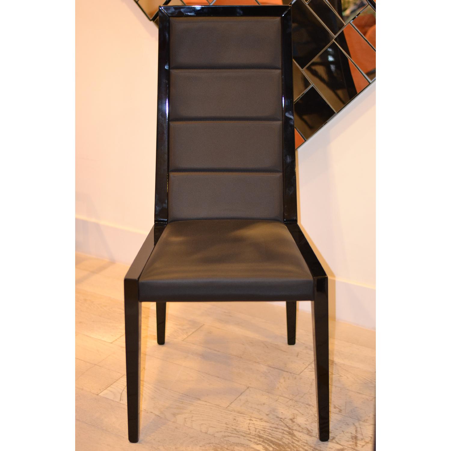Rosetto Sapphire Black italian Dining Chairs - image-1