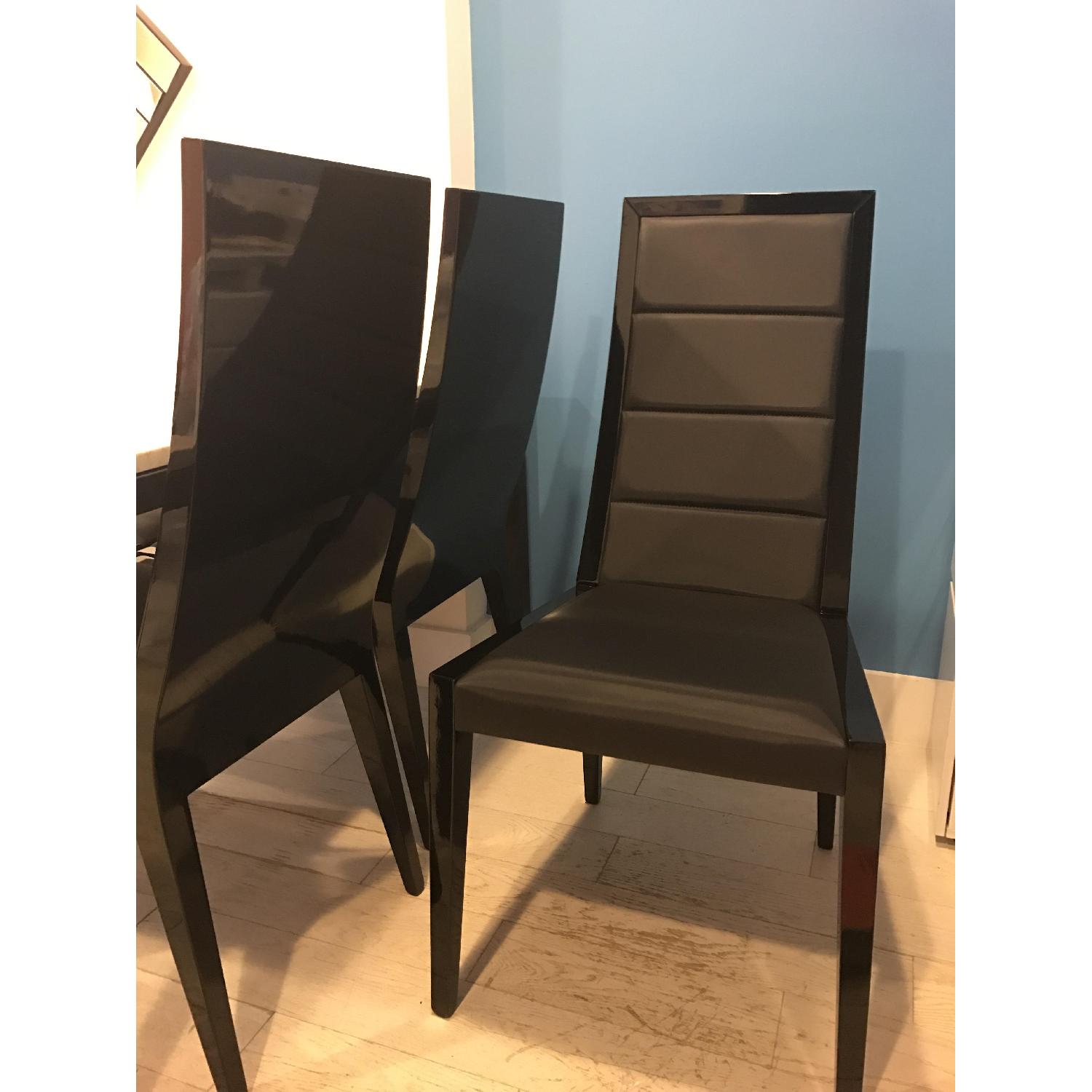 Rosetto Sapphire Black italian Dining Chairs - image-3