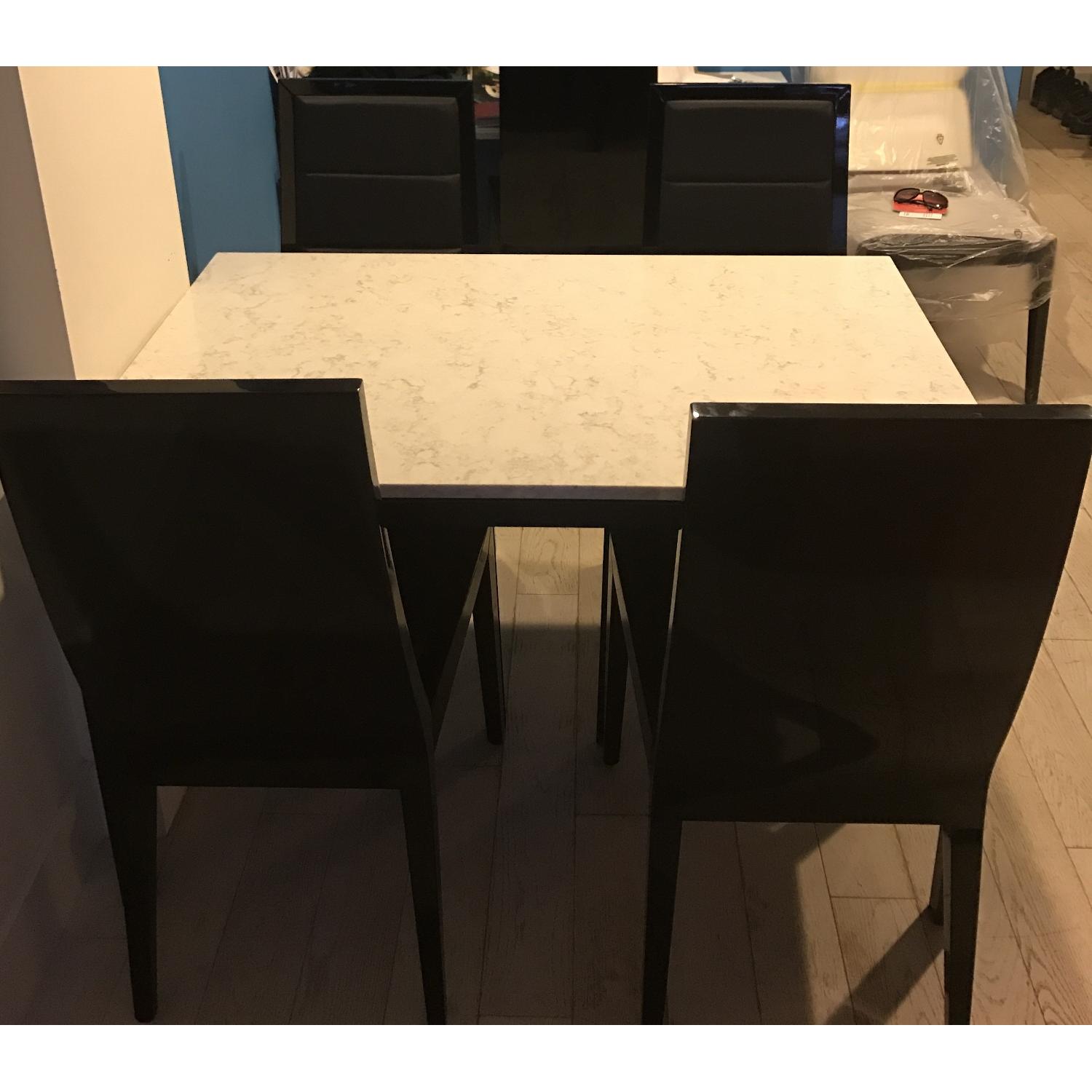 Rosetto Sapphire Black italian Dining Chairs - image-4