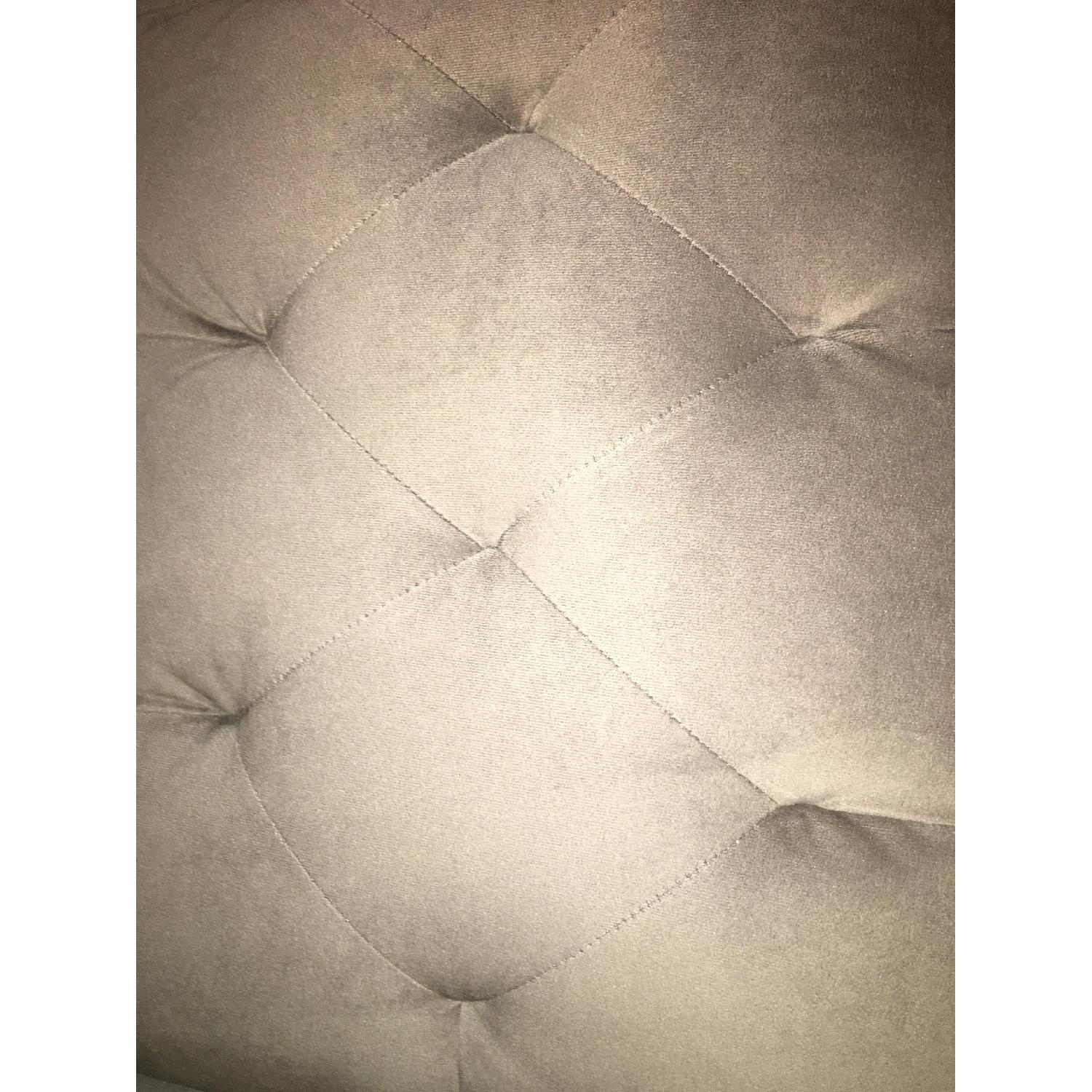 Macy's Chloe Grey Velvet Tufted Loveseat - image-3