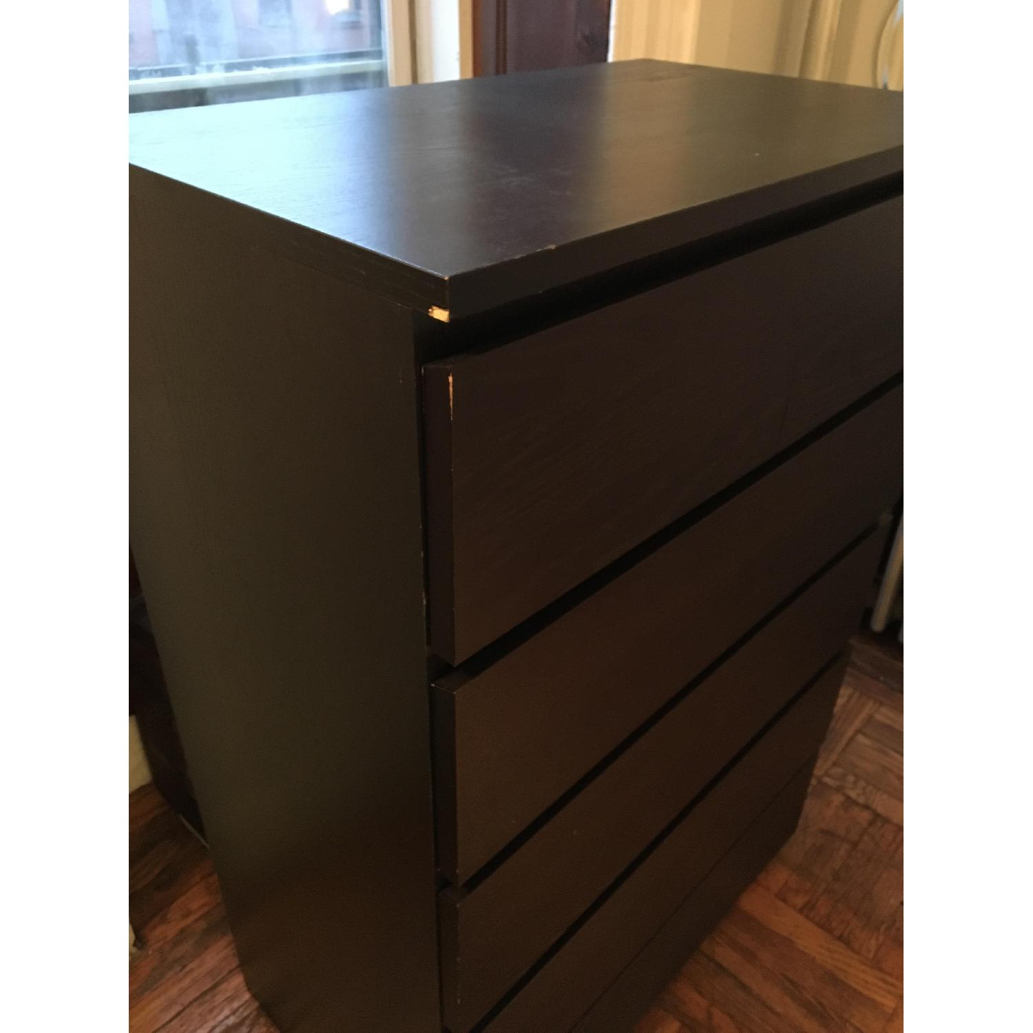 Ikea Malm Dark Wood Dresser - image-3