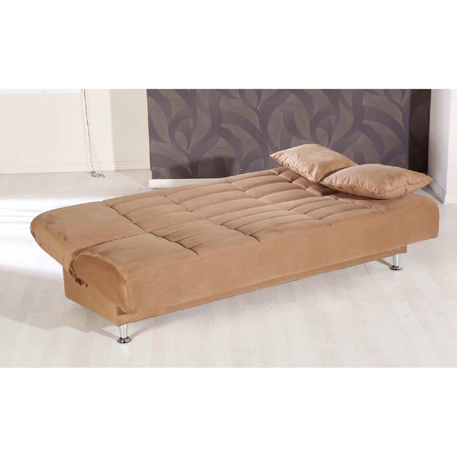 Istikbal Sunset International Vegas Rainbow Brown Convertible Sofa Bed