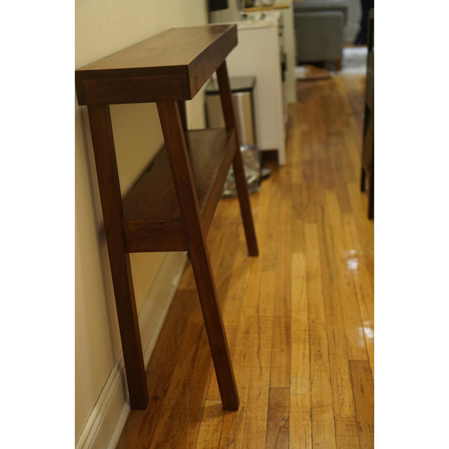 West Elm Rustic Acacia Console Table AptDeco