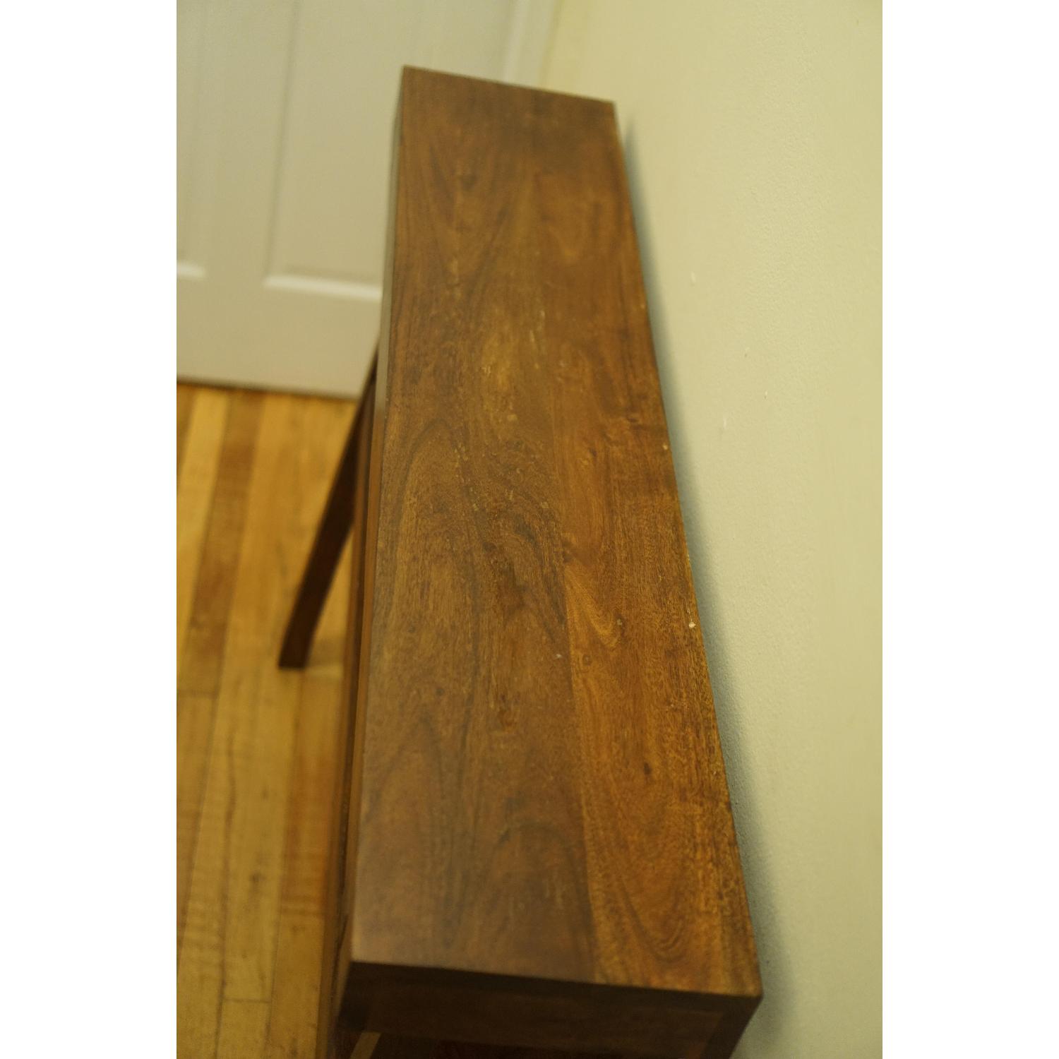 West Elm Rustic Acacia Console Table AptDeco
